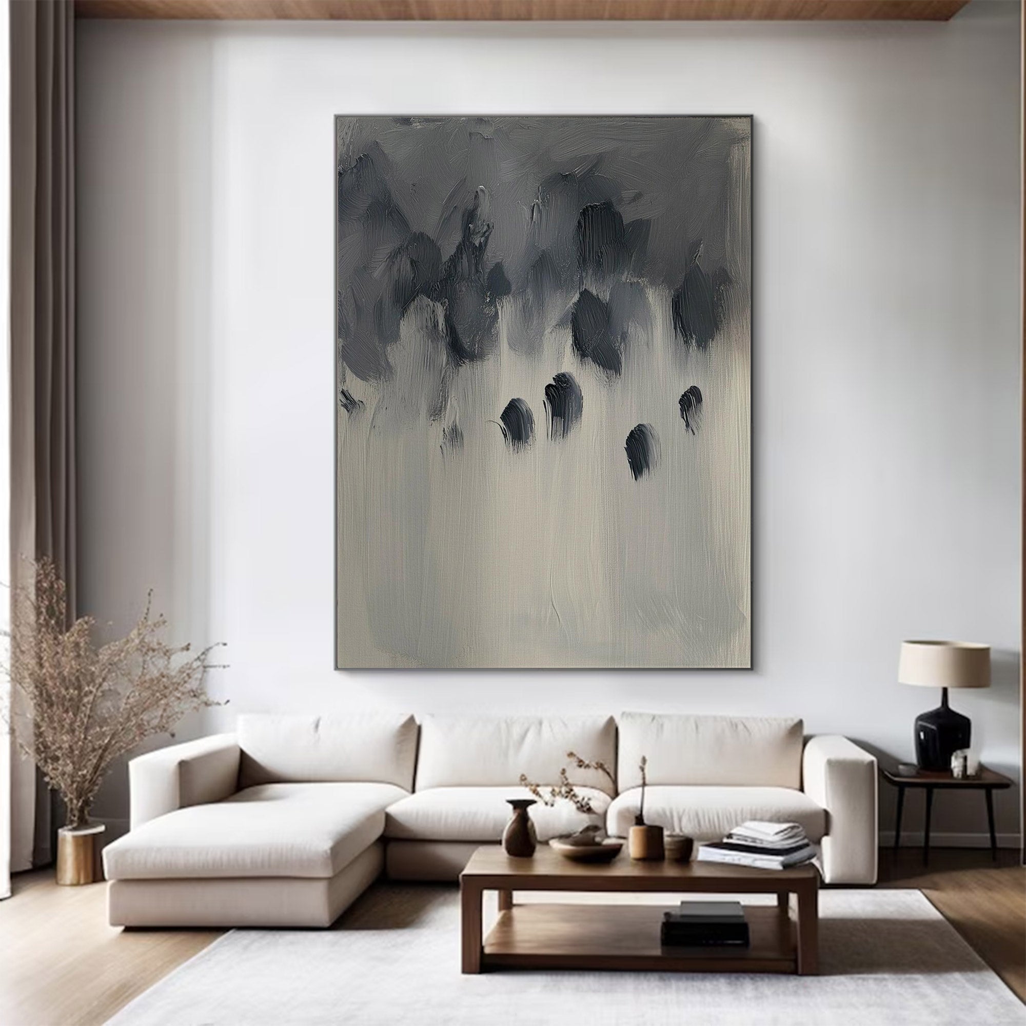 Contemporary Large Moody Abstract Ar | MuroArt #WG 116