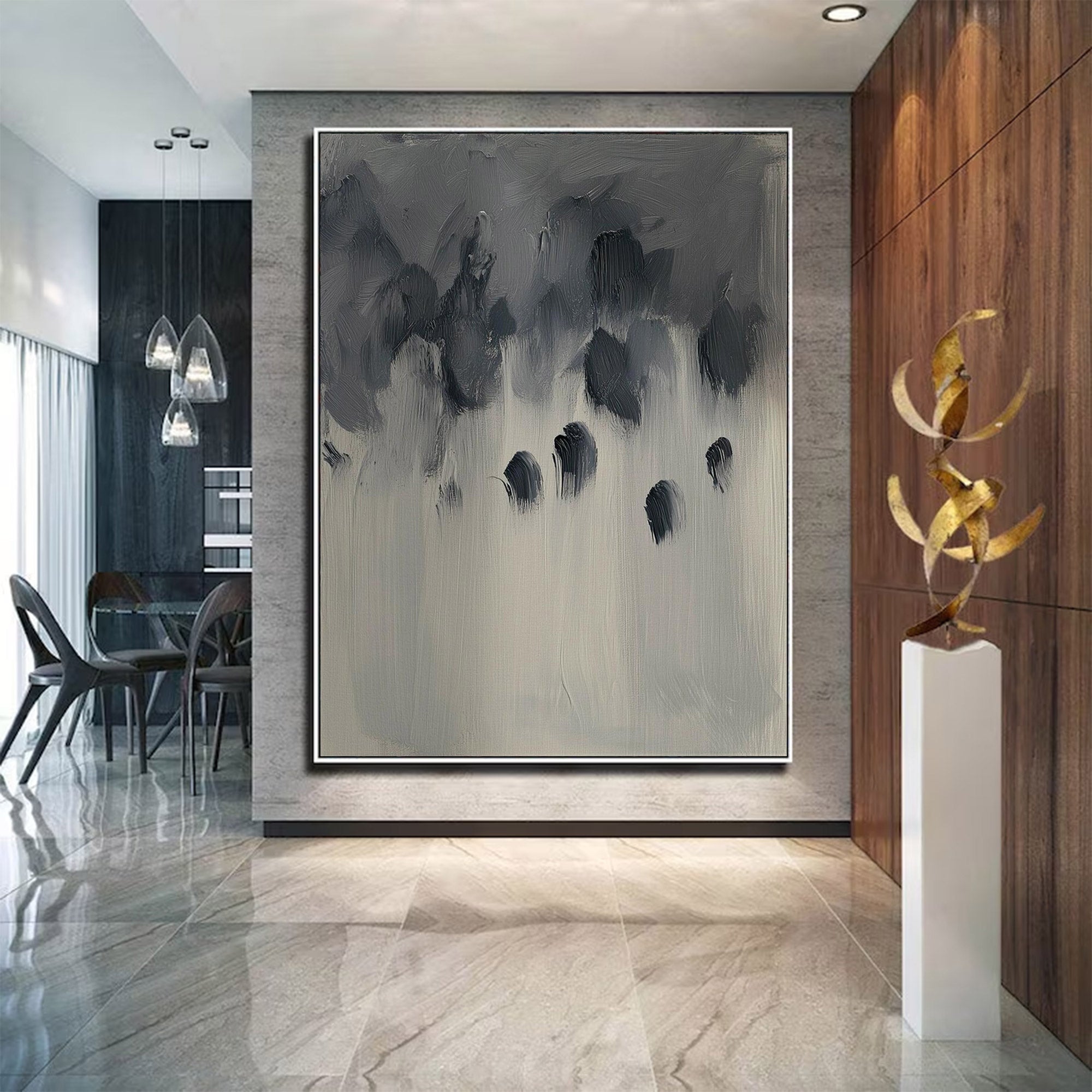Contemporary Large Moody Abstract Ar | MuroArt #WG 116