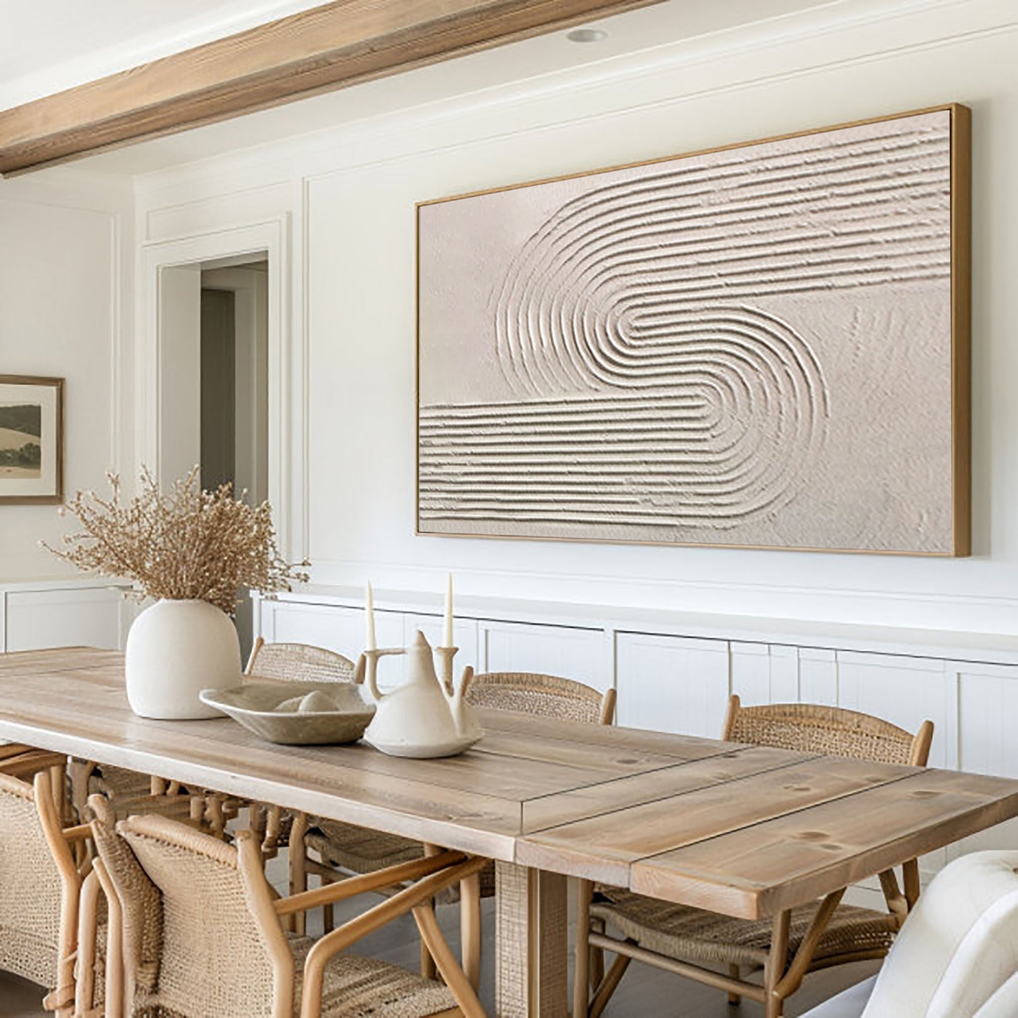 Beige & Brown Minimalist Painting #BBM 031