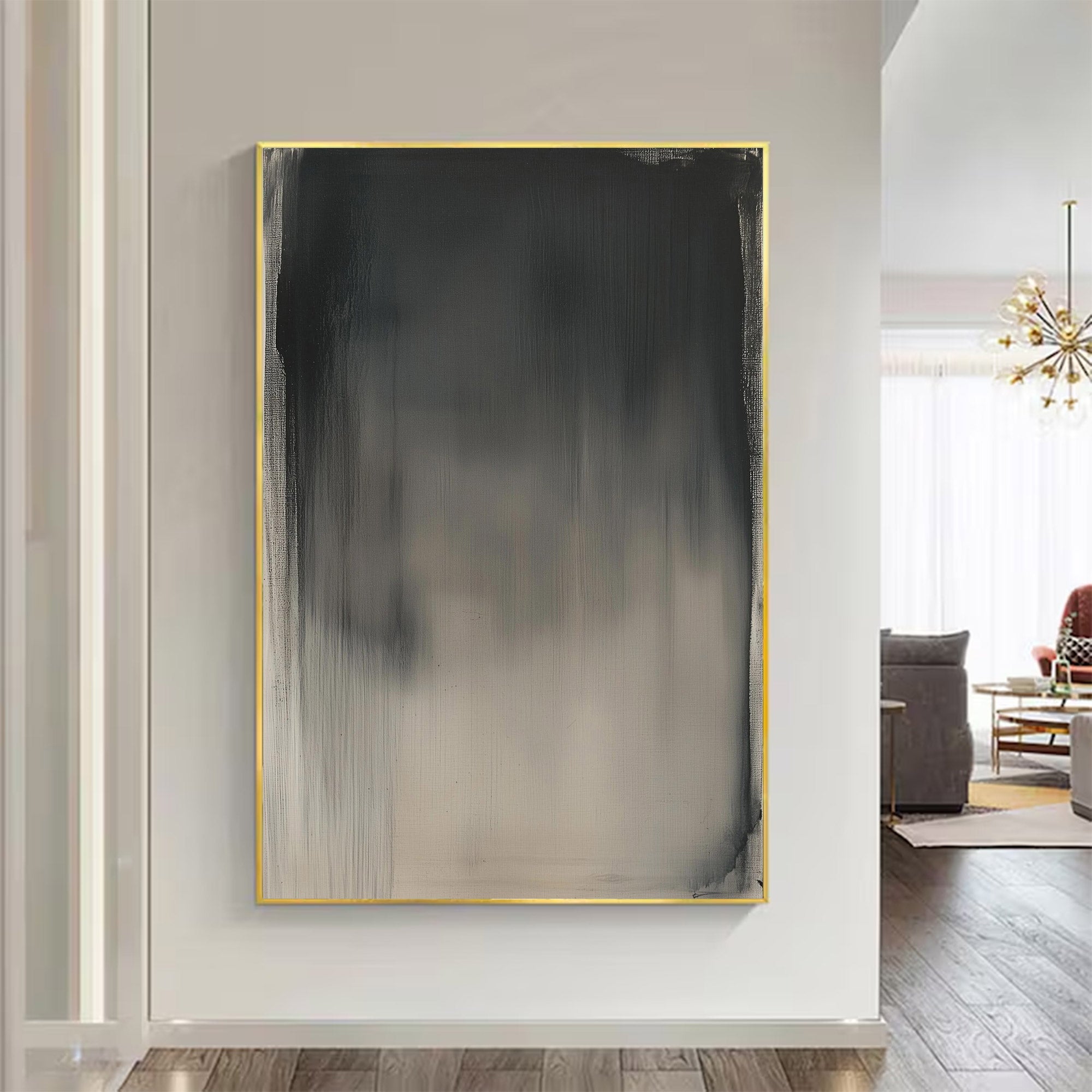 Large Abstract Vertical Gradient Painting | MuroArt #WG 117