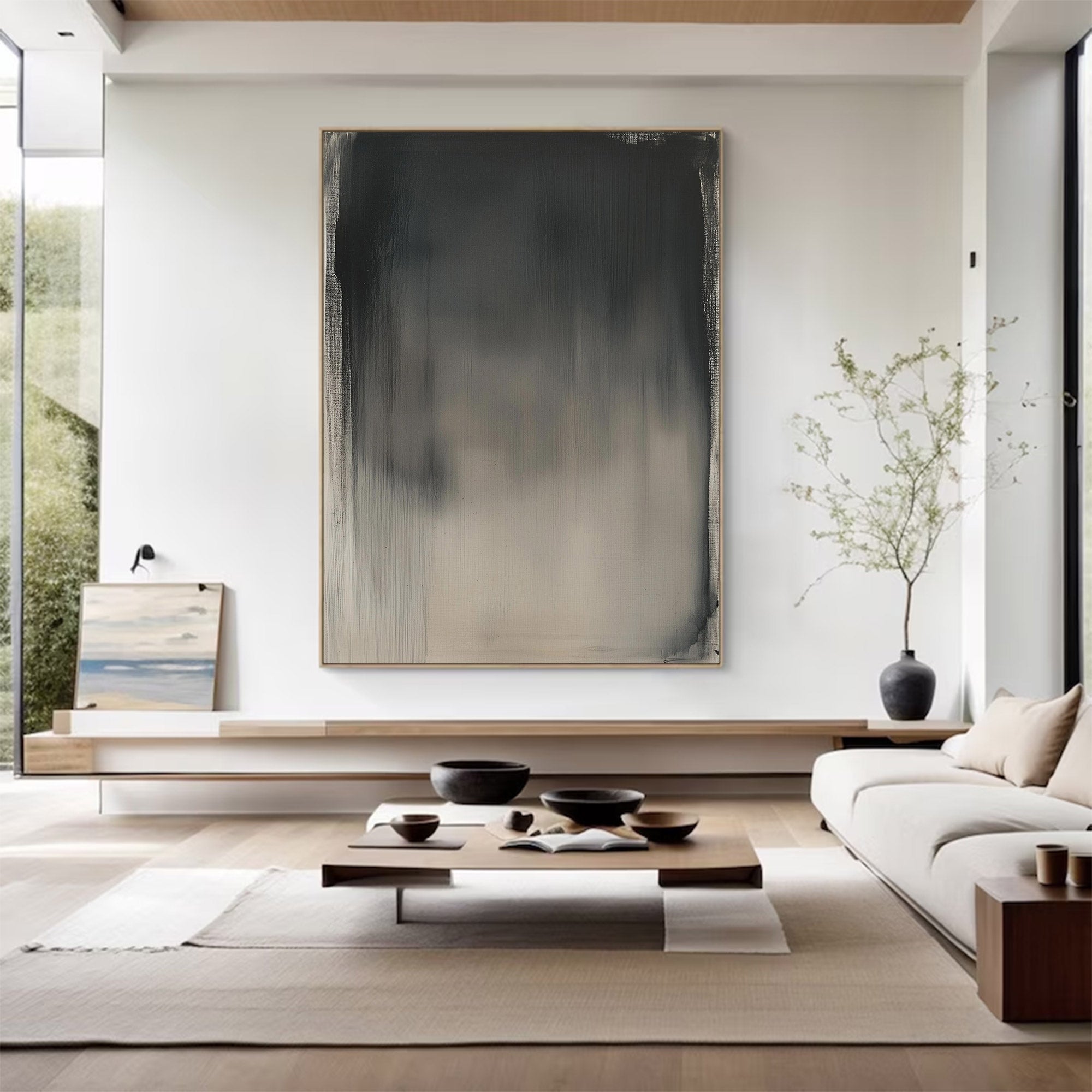 Large Abstract Vertical Gradient Painting | MuroArt #WG 117