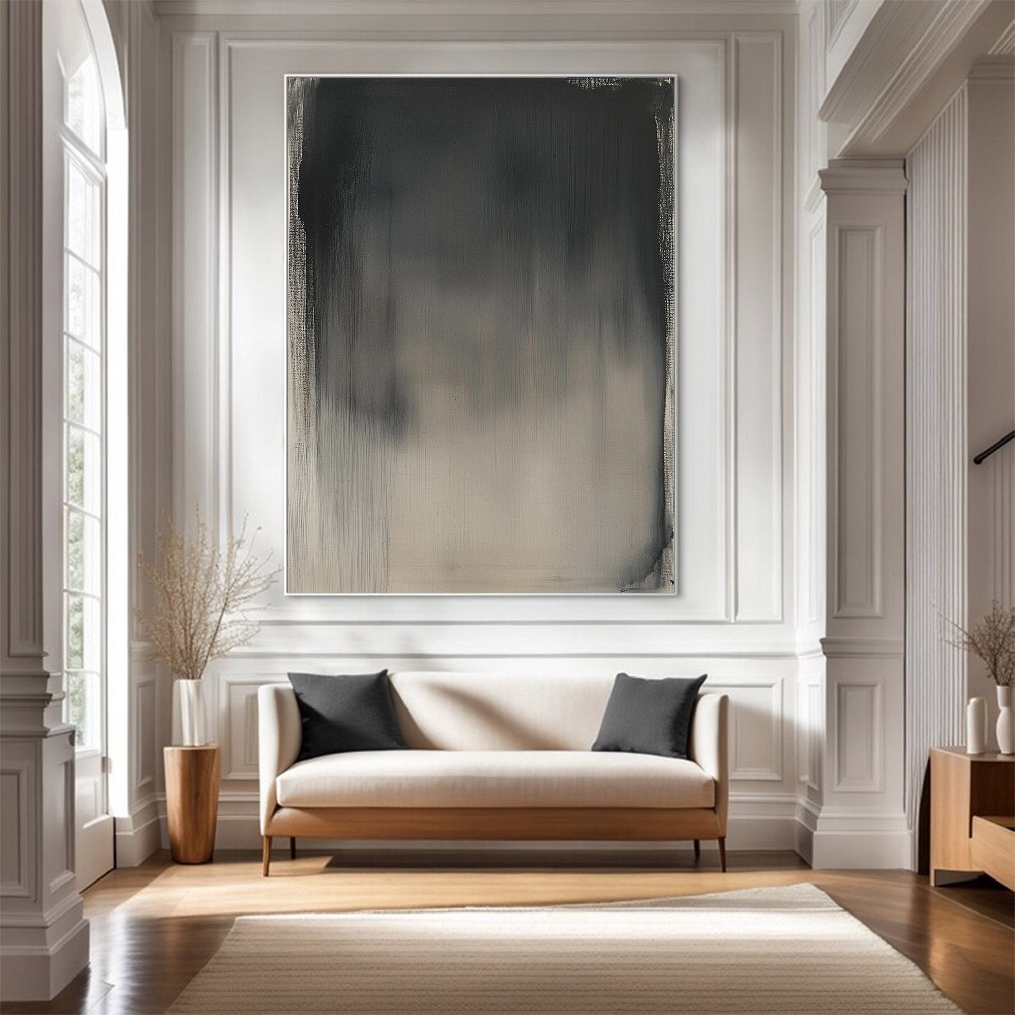 Large Abstract Vertical Gradient Painting | MuroArt #WG 117