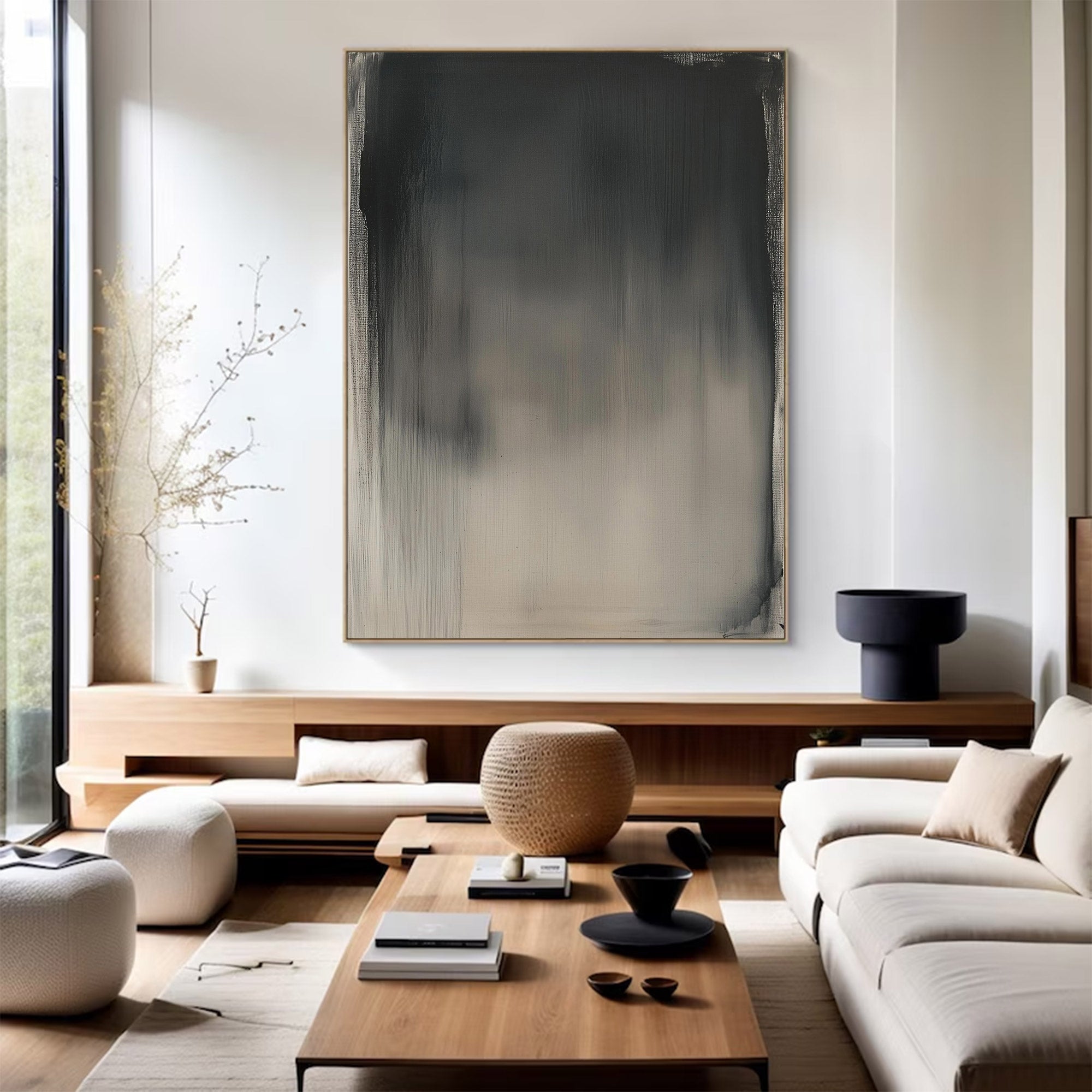 Large Abstract Vertical Gradient Painting | MuroArt #WG 117