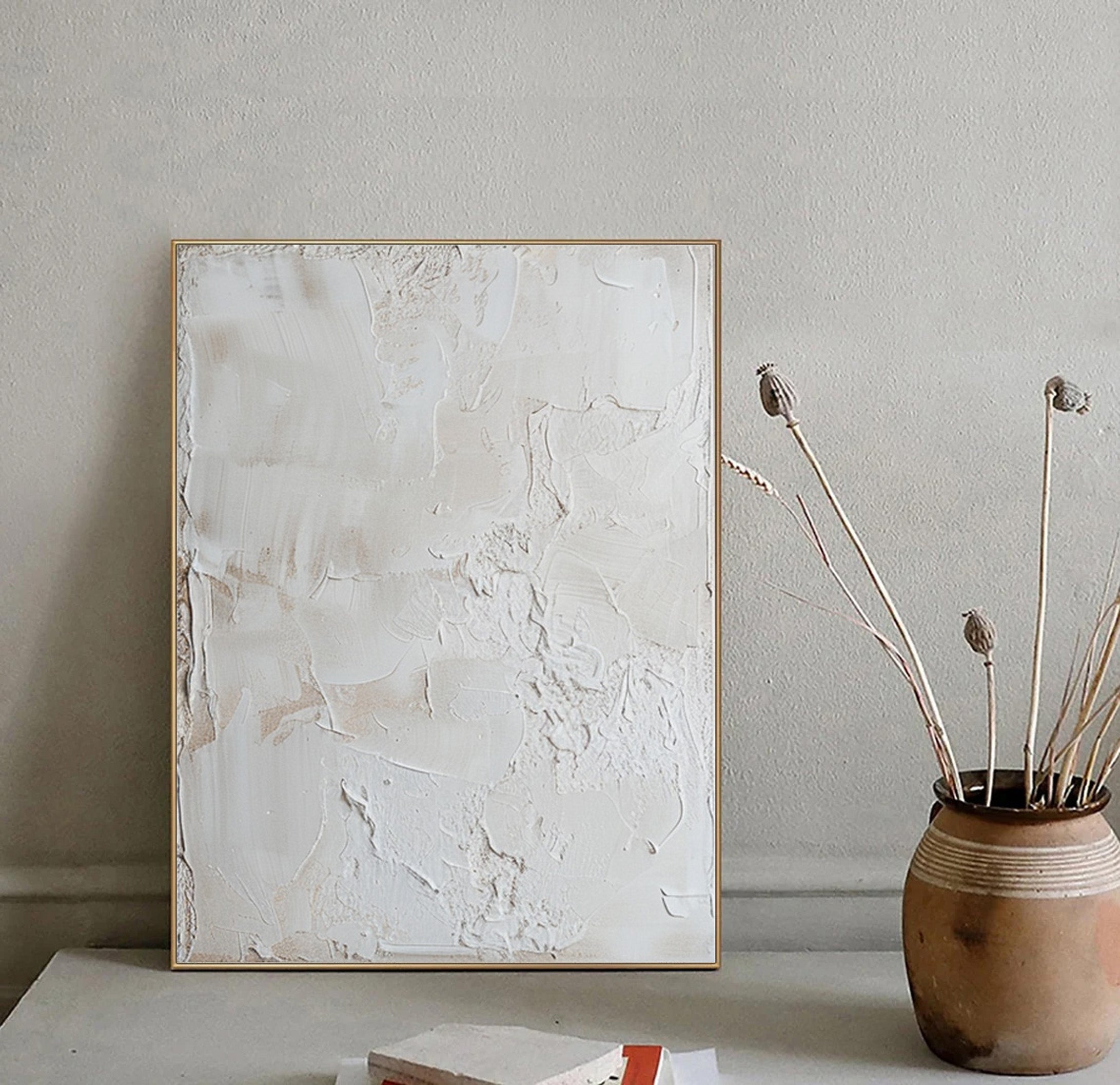 White Minimalist Painting #WM 020