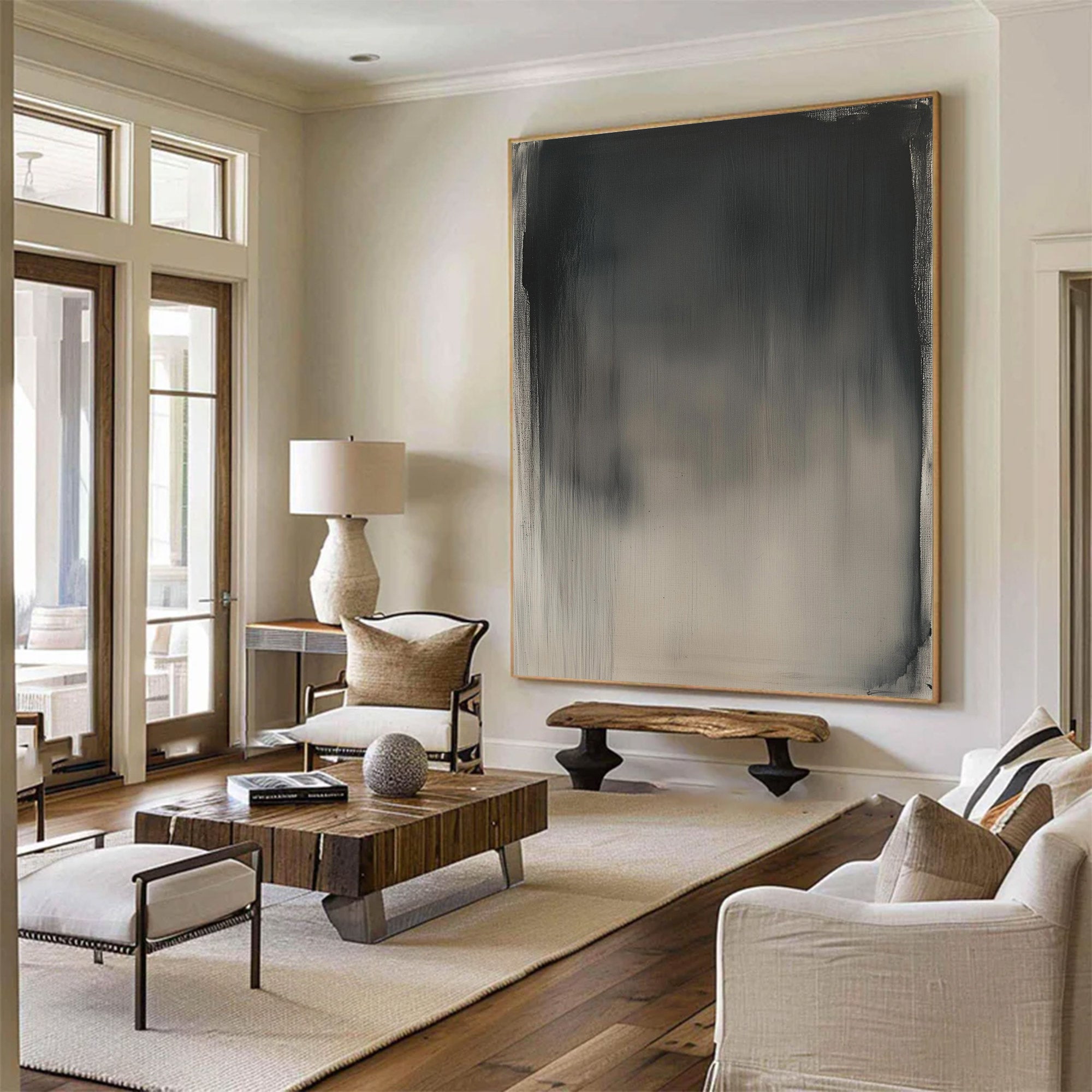 Large Abstract Vertical Gradient Painting | MuroArt #WG 117