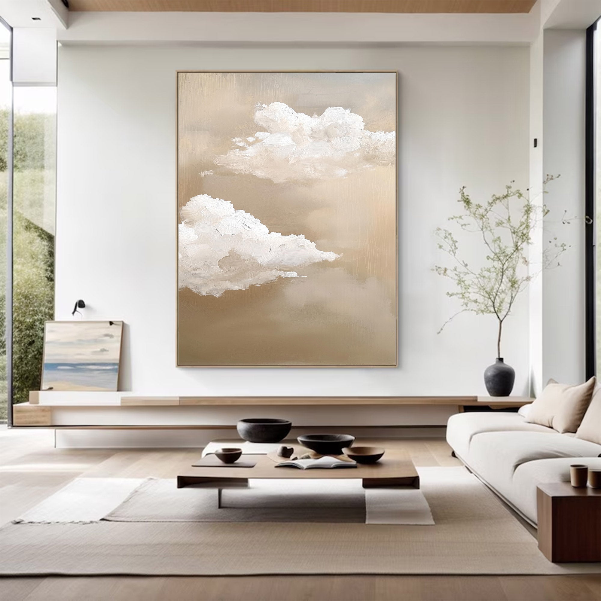 Large Abstract Textured Sky Art | MuroArt #WG 118