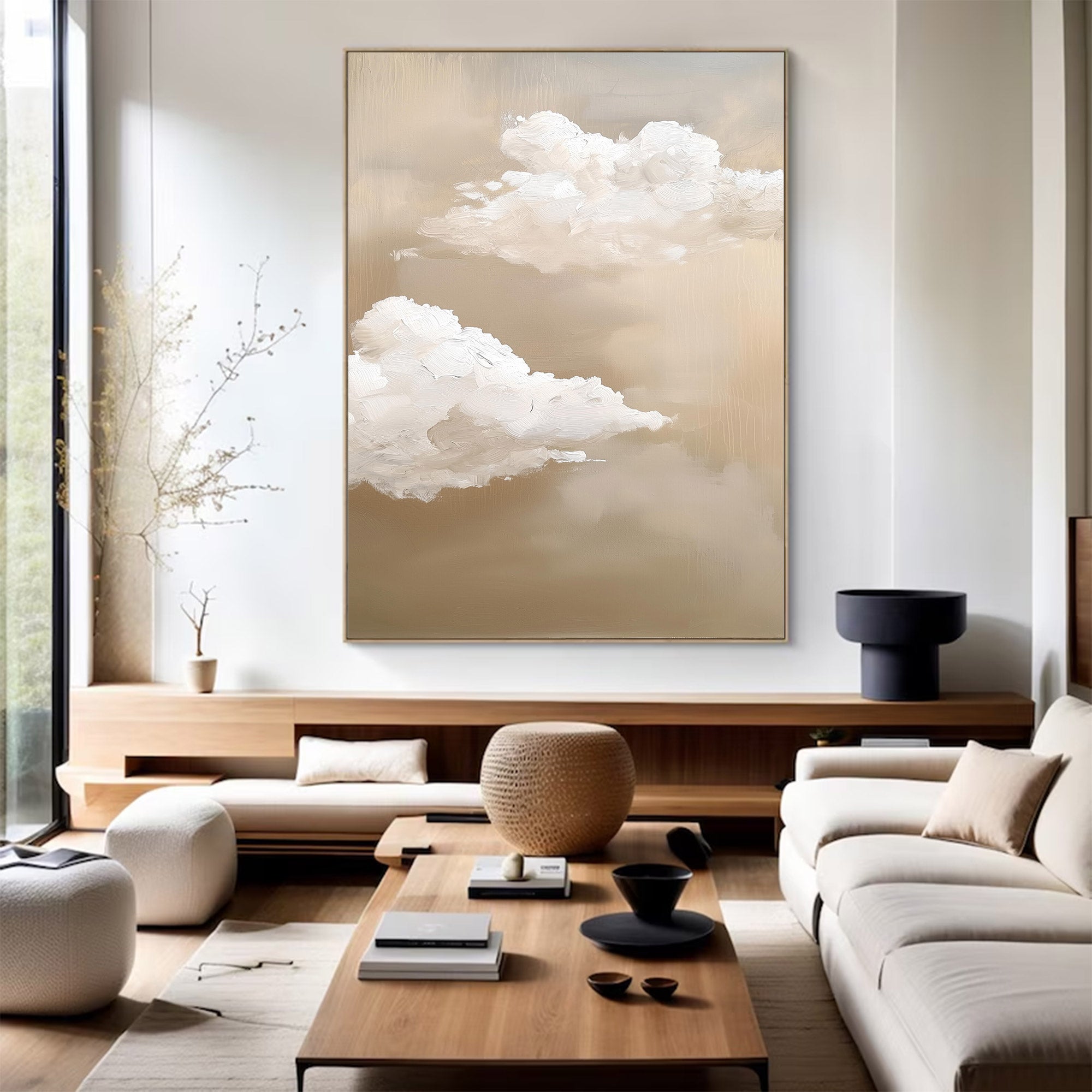 Large Abstract Textured Sky Art | MuroArt #WG 118