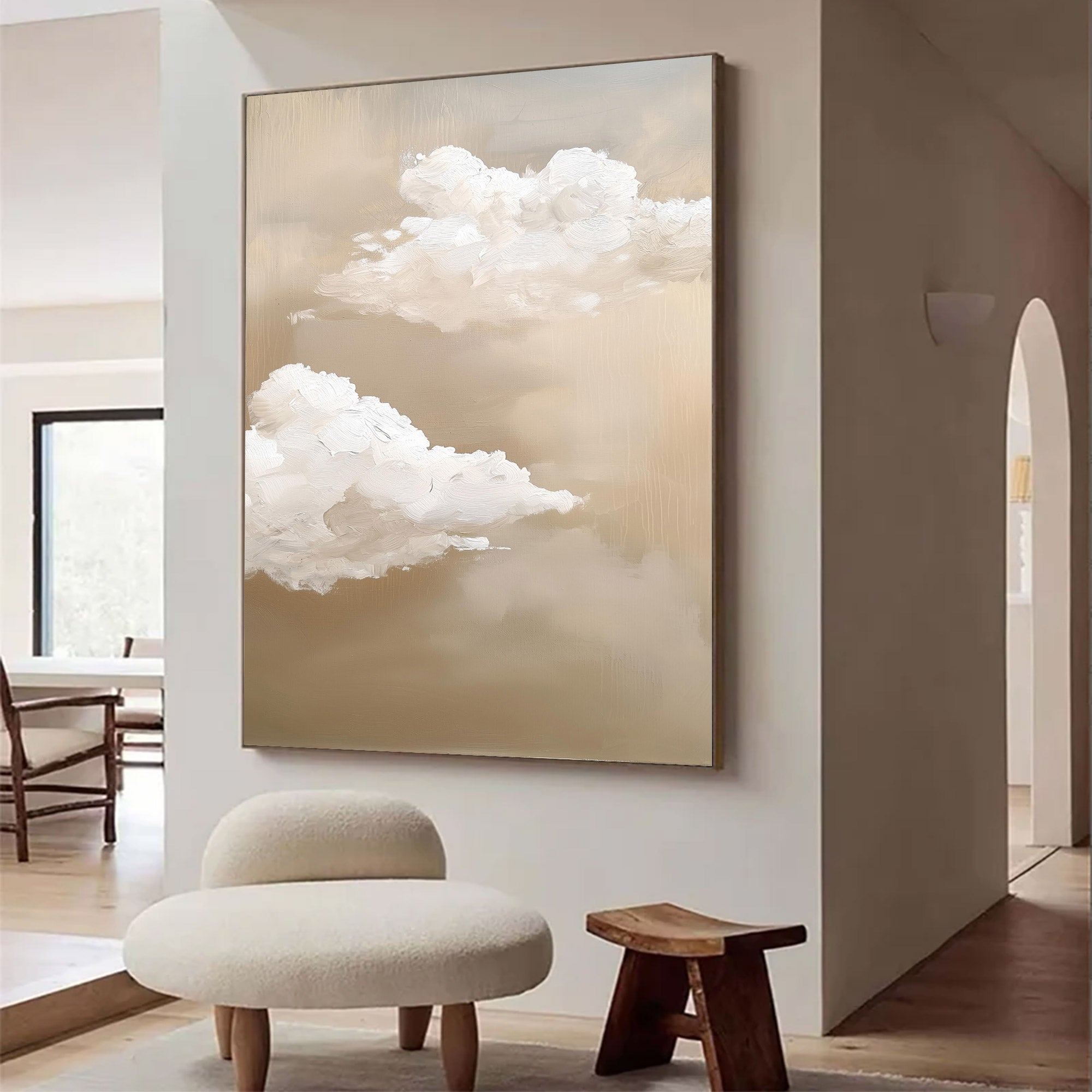 Large Abstract Textured Sky Art | MuroArt #WG 118