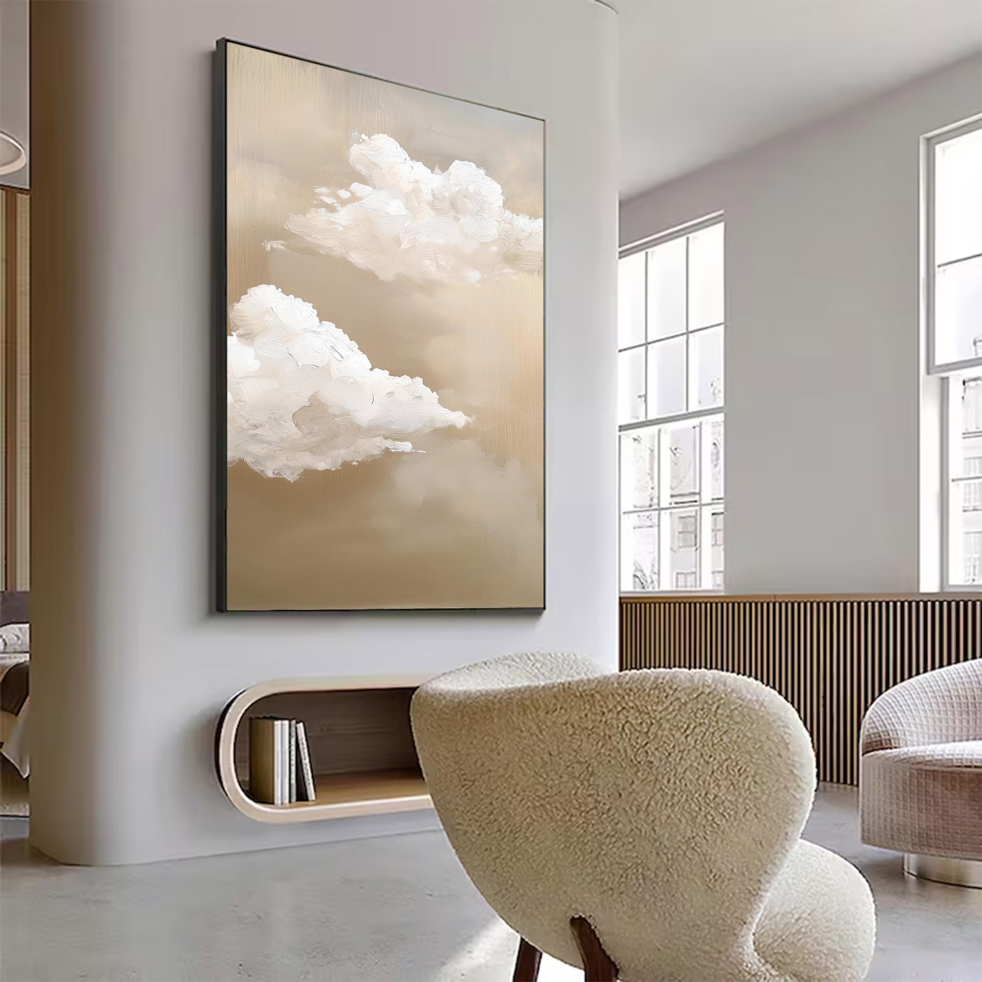 Large Abstract Textured Sky Art | MuroArt #WG 118