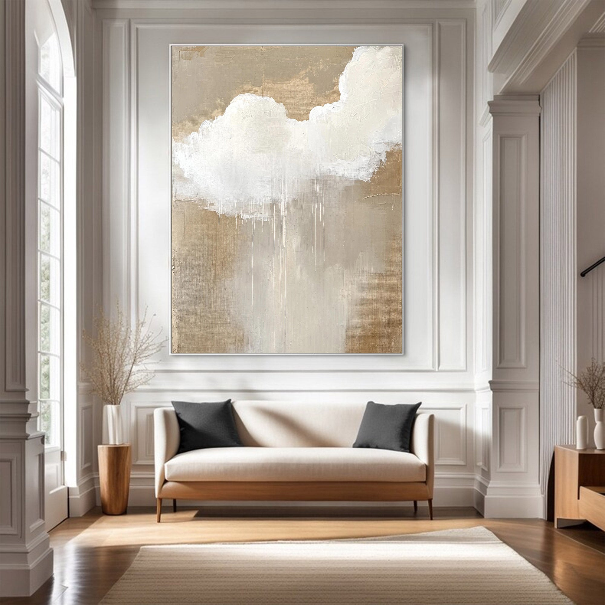Large Abstract Cloud Minimalist Art | MuroArt #WG 119