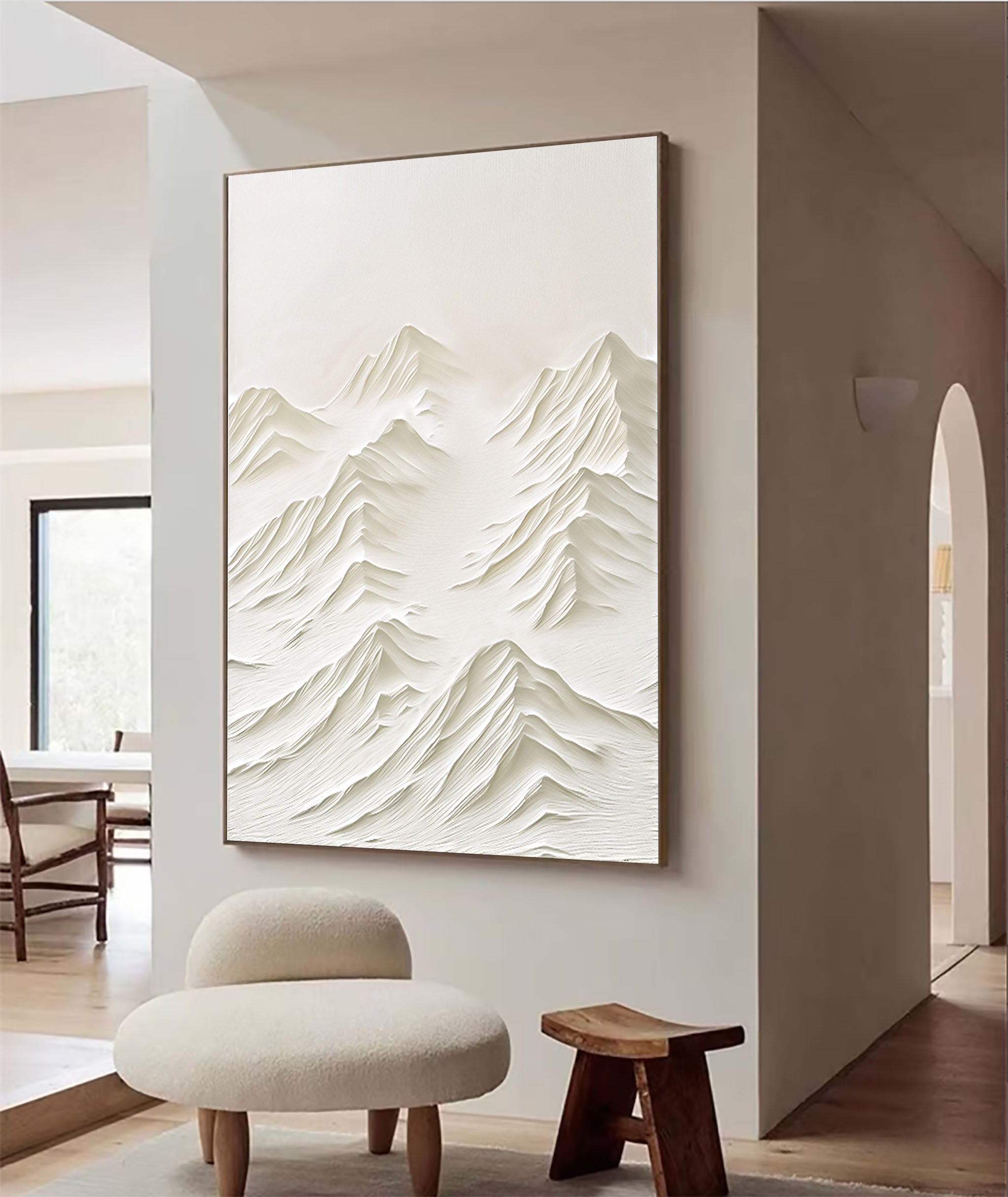 White Minimalist Painting #WM 037