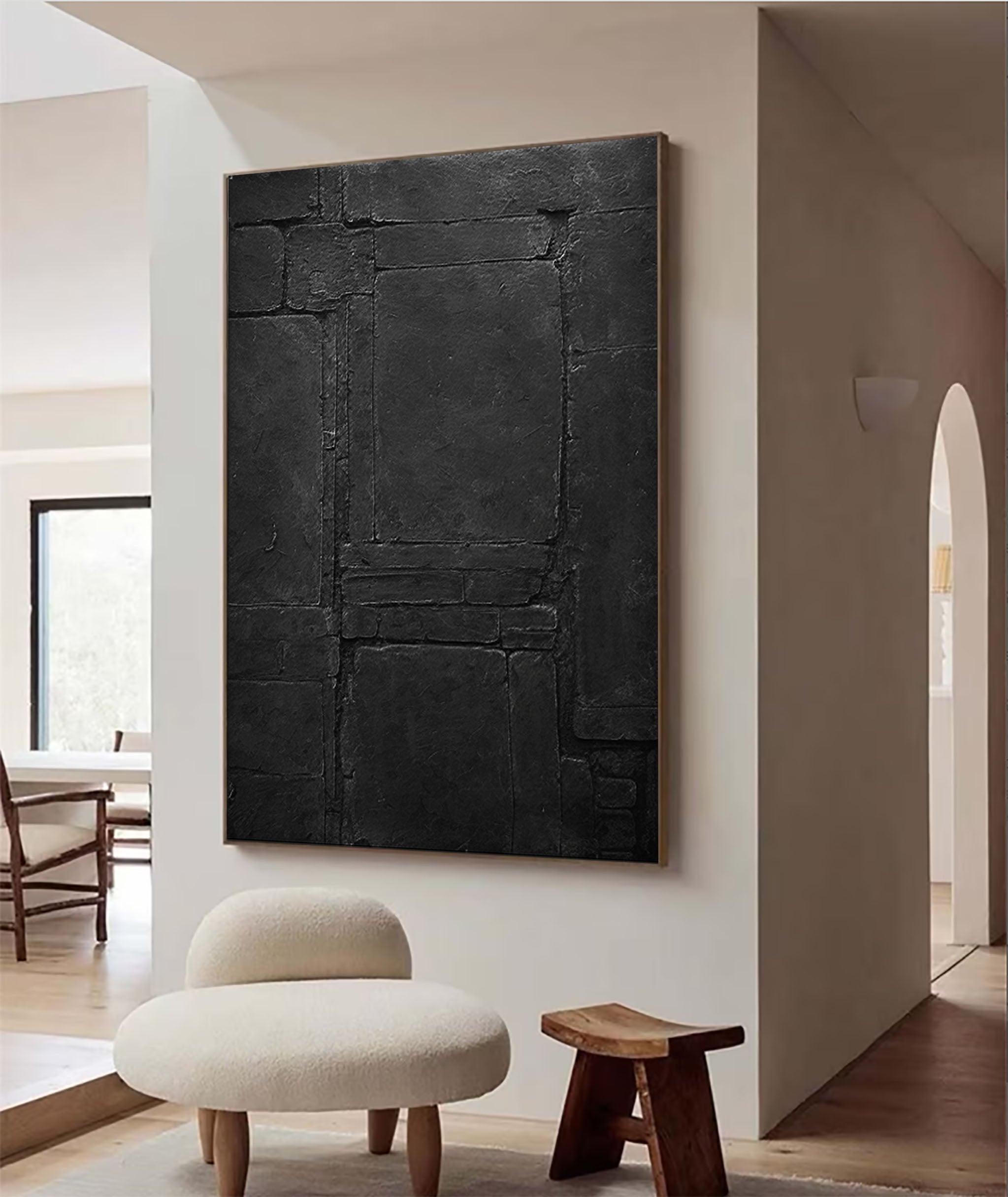 Black Minimalist Painting #BM 071