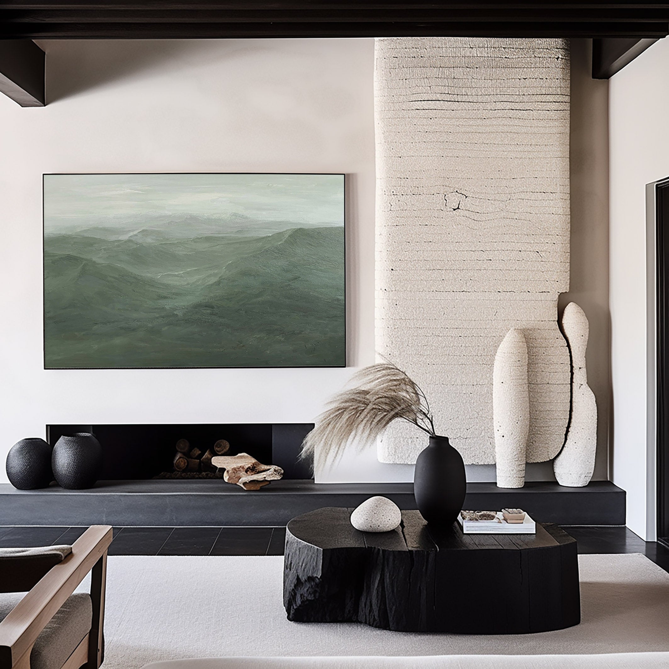 Blue & Green Minimalist Painting #BGM 013