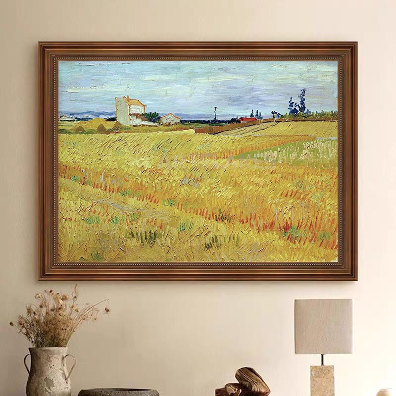 Wheat Fields, Vincent Van Gogh Inspired #BGA 104