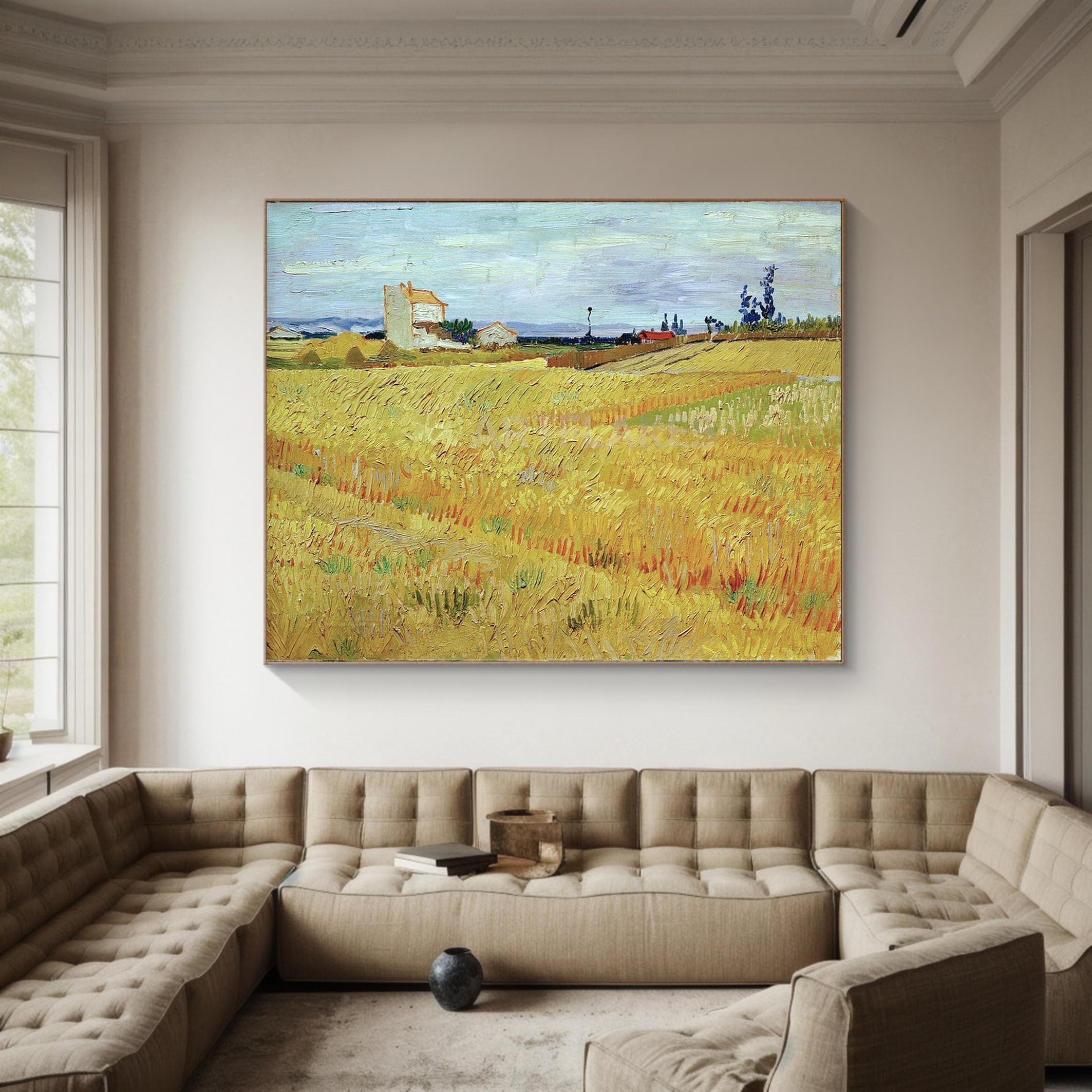 Wheat Fields, Vincent Van Gogh Inspired #BGA 104