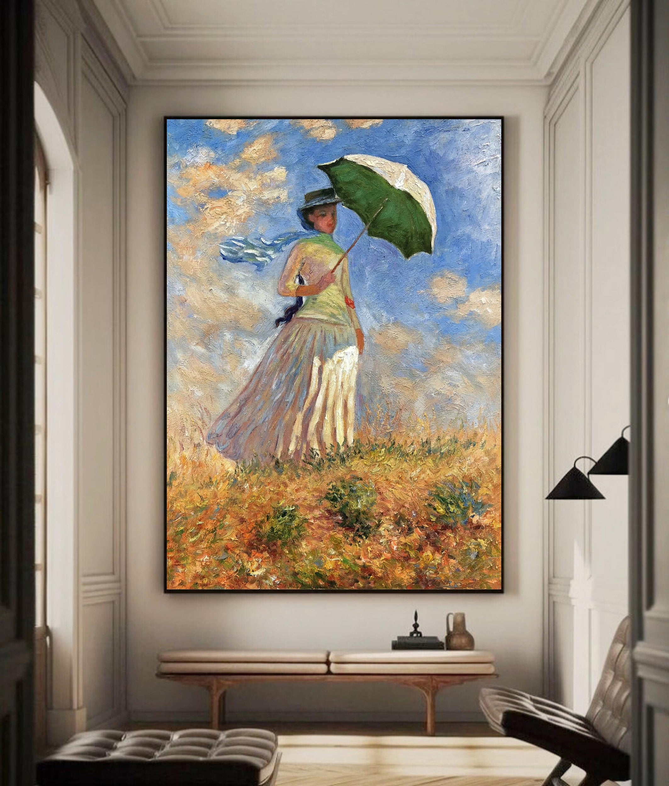 Woman with a Parasol, Inspired by Monet #BGA 177