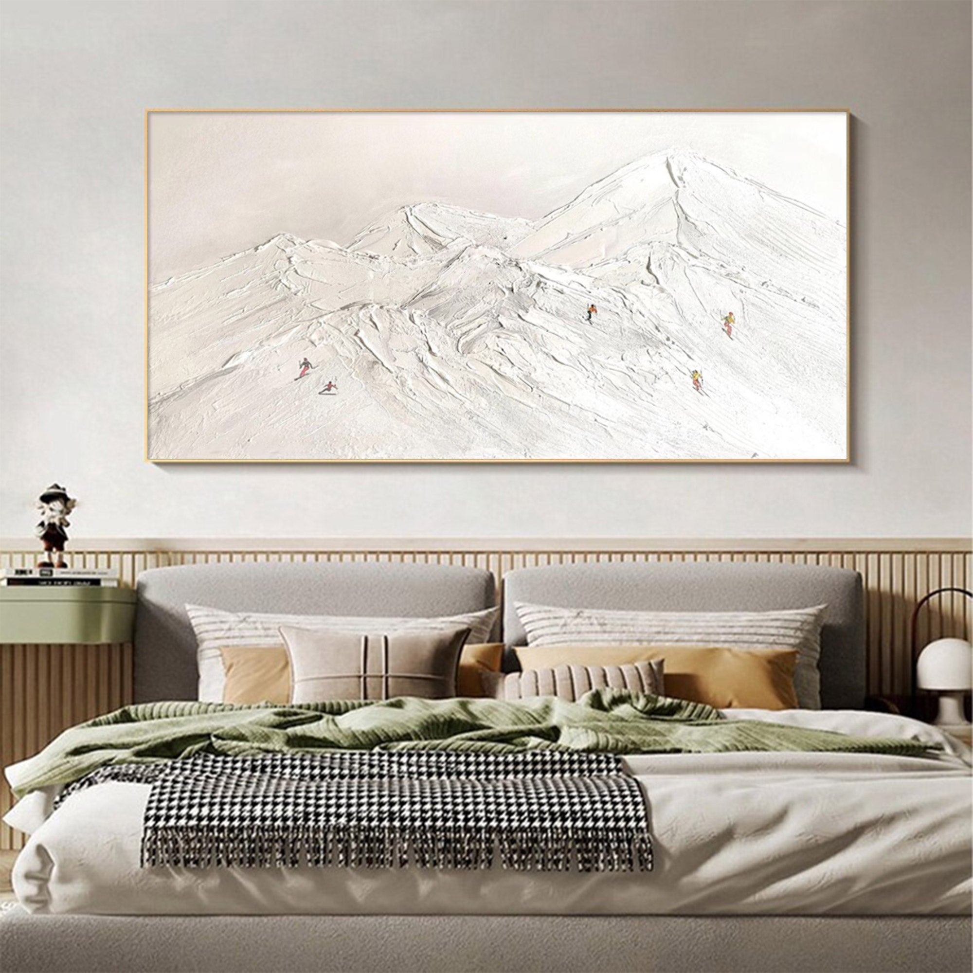 Large Contemporary Textured Winter Art | MuroArt #WGA 036