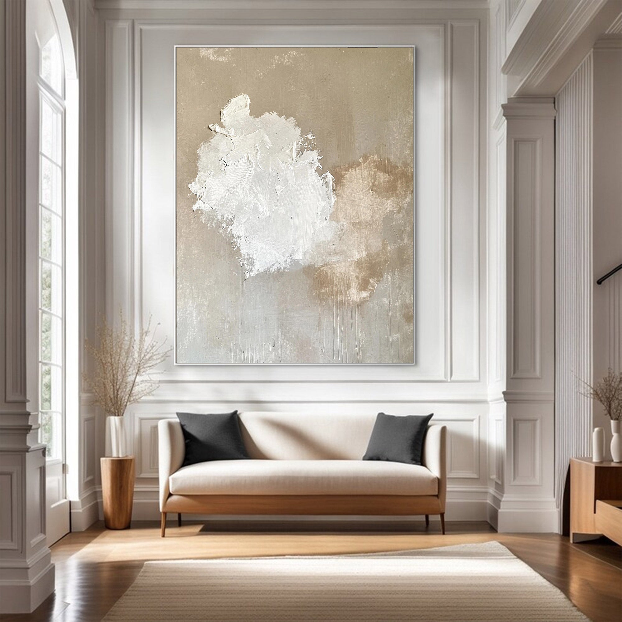 Large Abstract Textured Cloud Art | MuroArt #WG 121