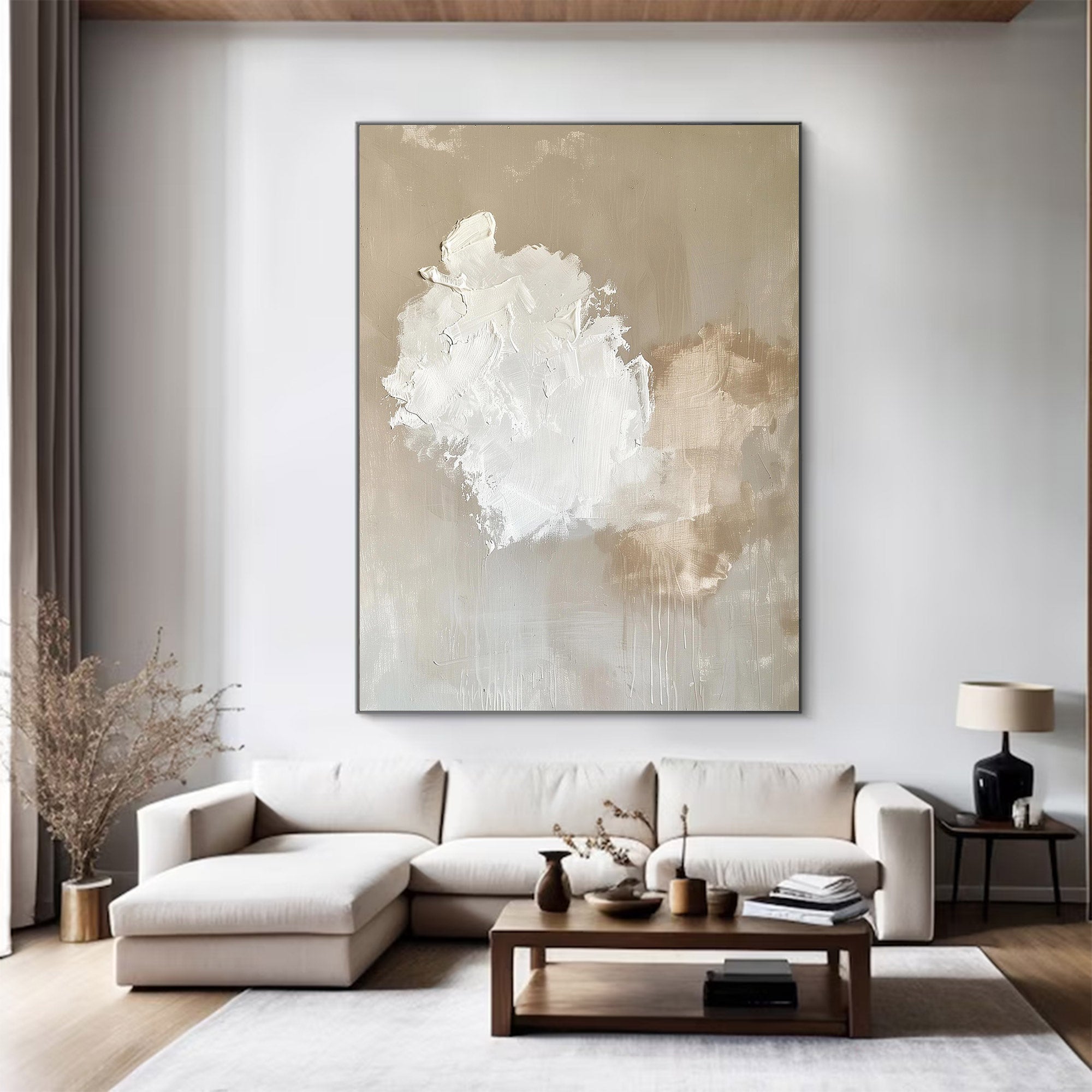 Large Abstract Textured Cloud Art | MuroArt #WG 121