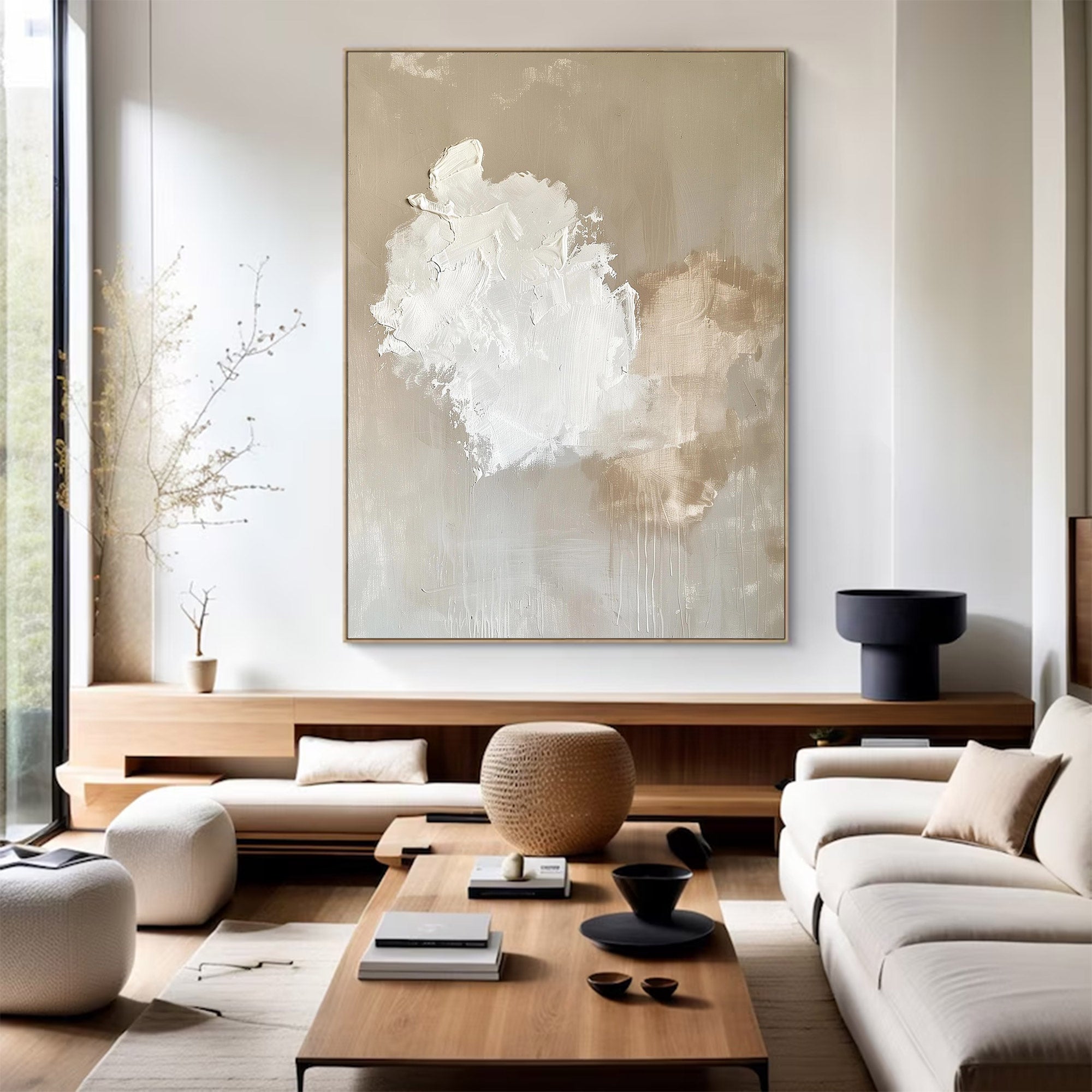 Large Abstract Textured Cloud Art | MuroArt #WG 121