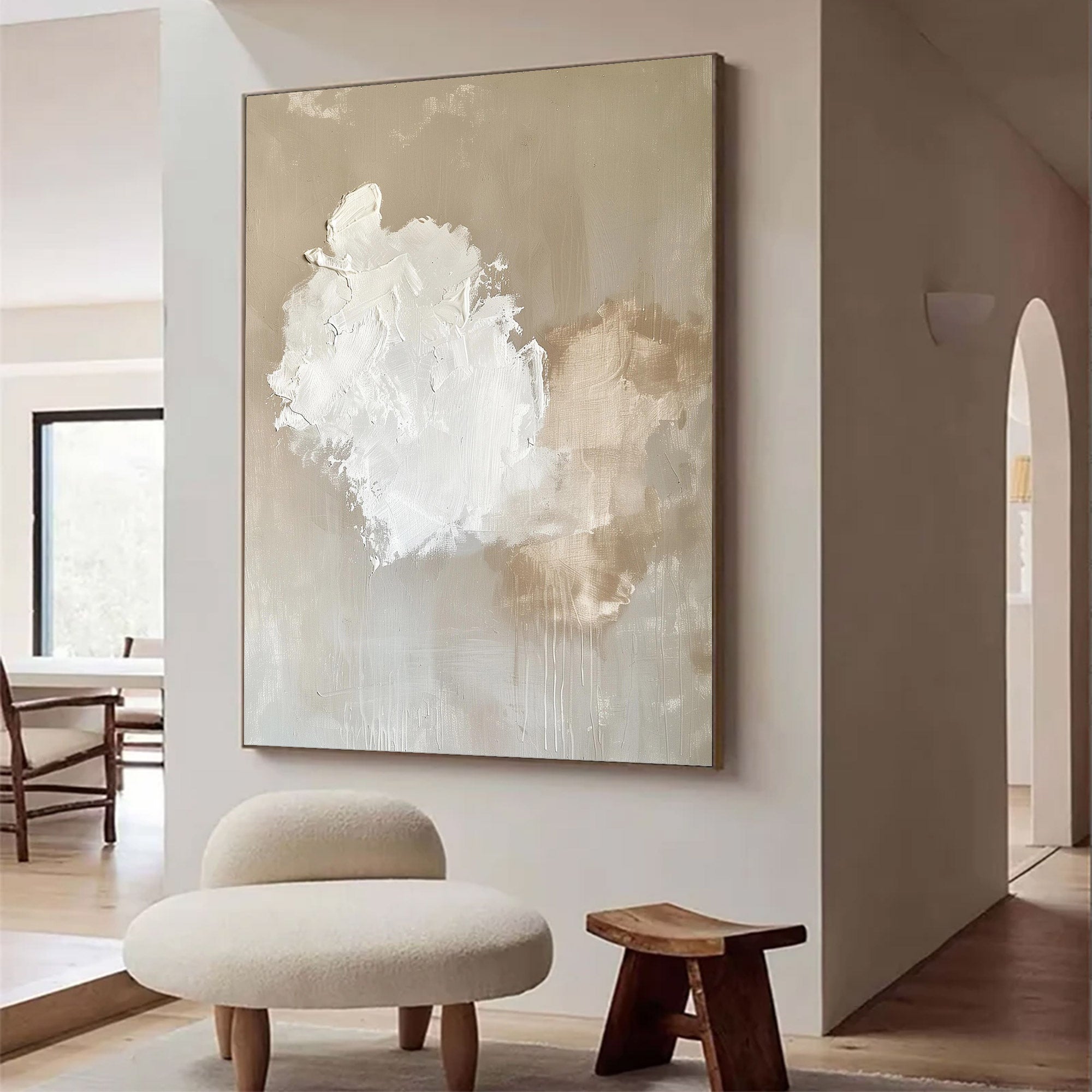 Large Abstract Textured Cloud Art | MuroArt #WG 121