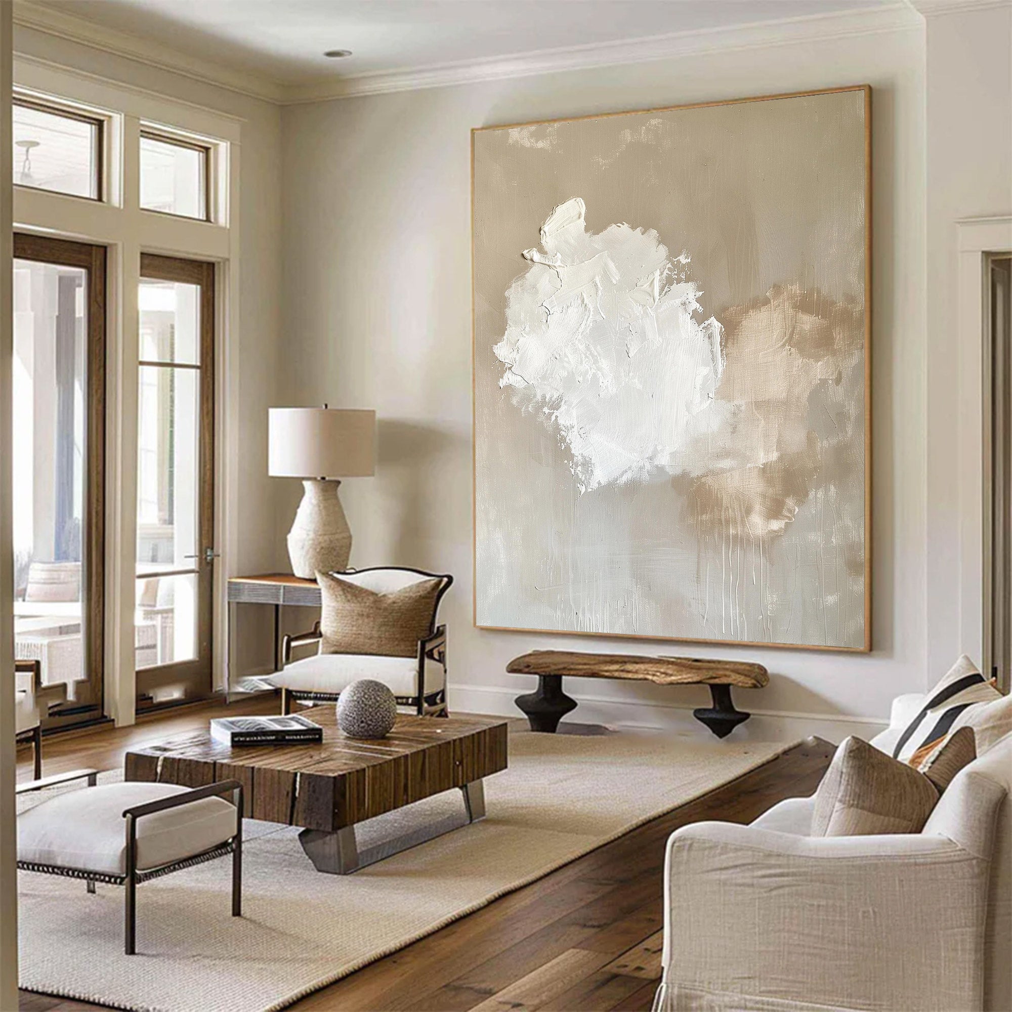Large Abstract Textured Cloud Art | MuroArt #WG 121