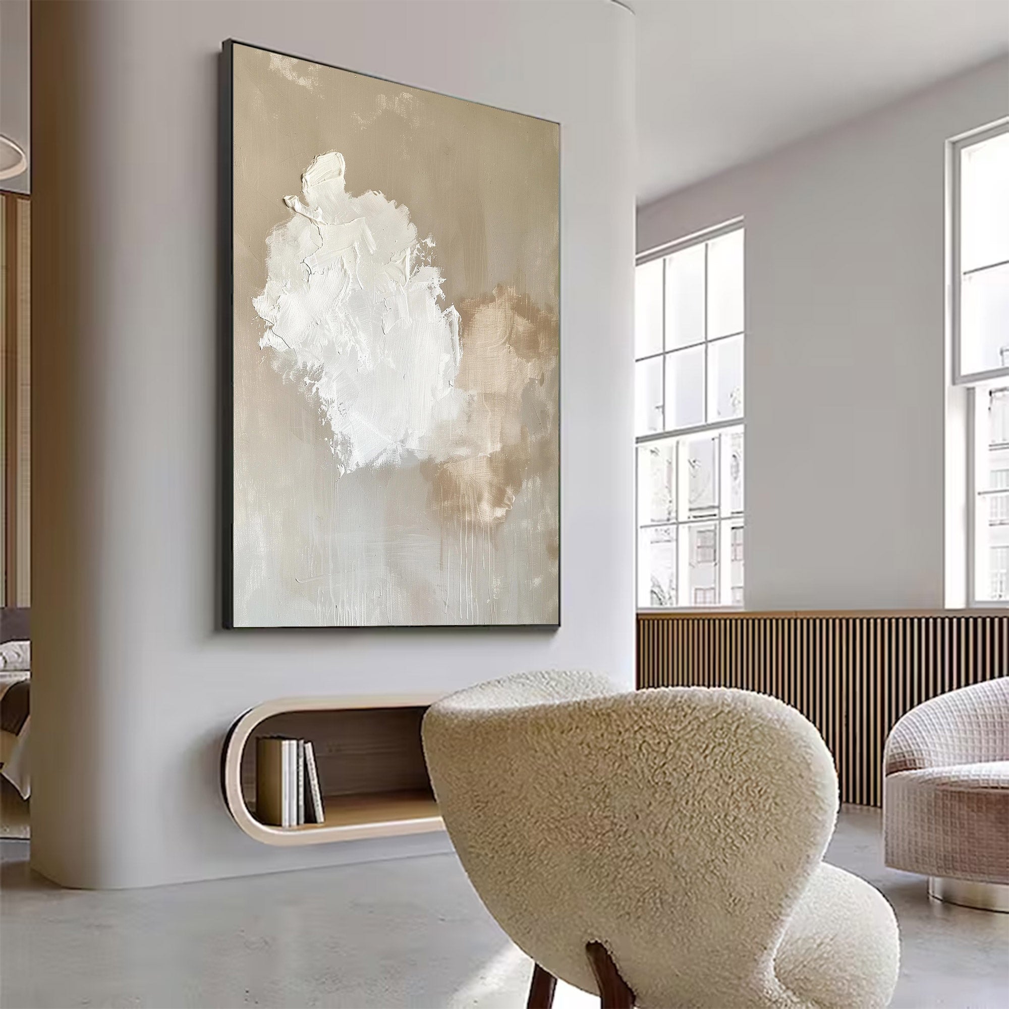 Large Abstract Textured Cloud Art | MuroArt #WG 121