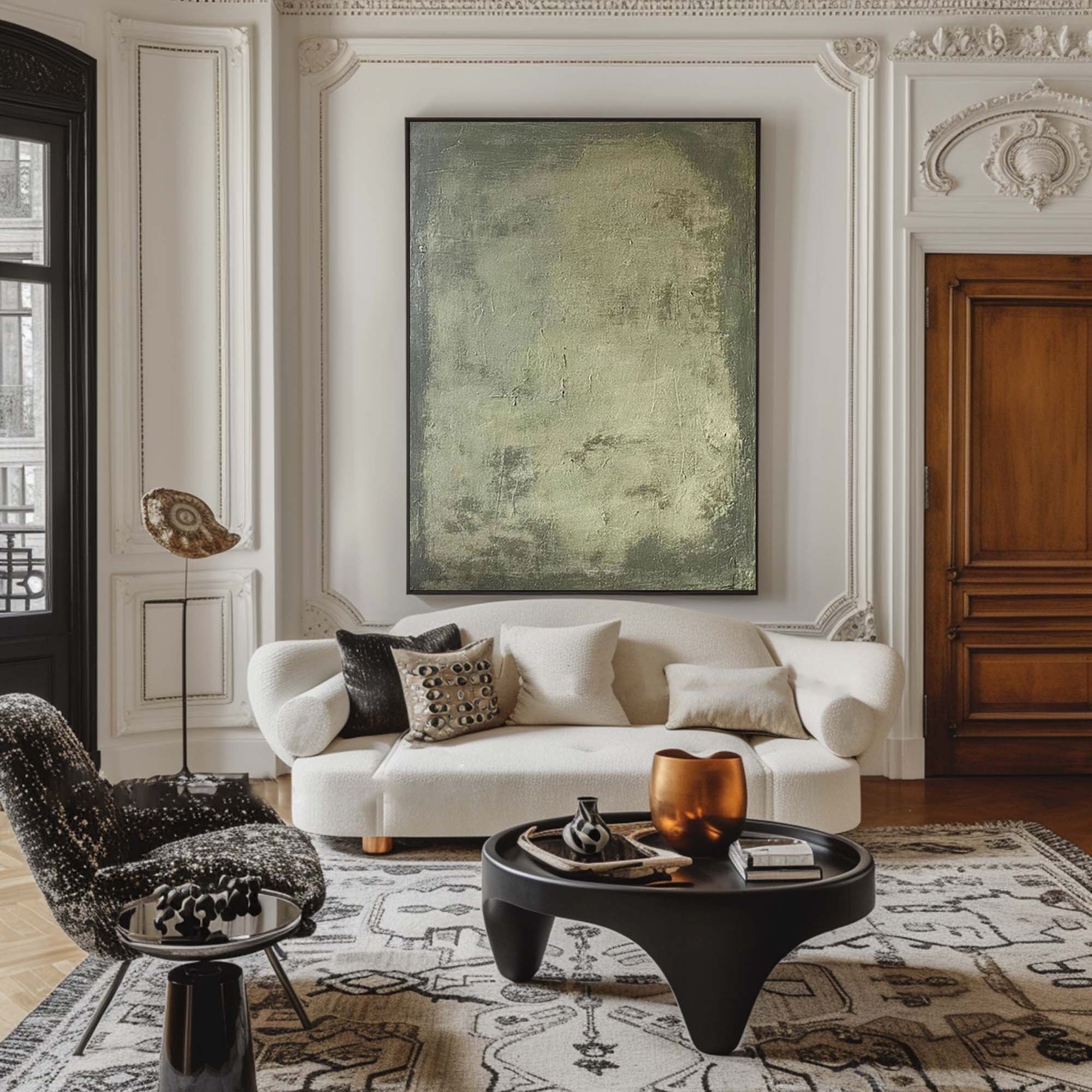 Blue & Green Abstract Painting #BGA 026