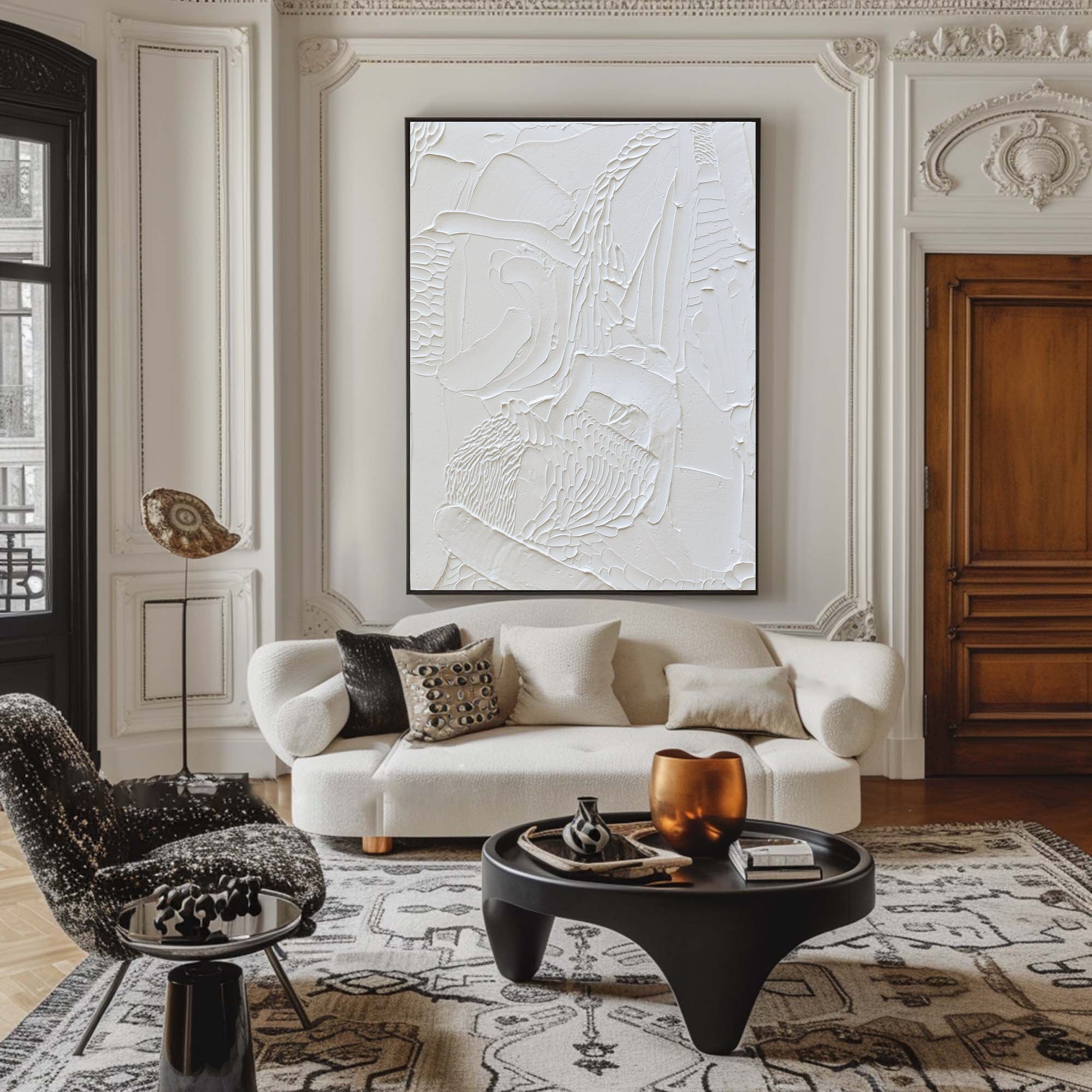 White Minimalist Painting #WM 025