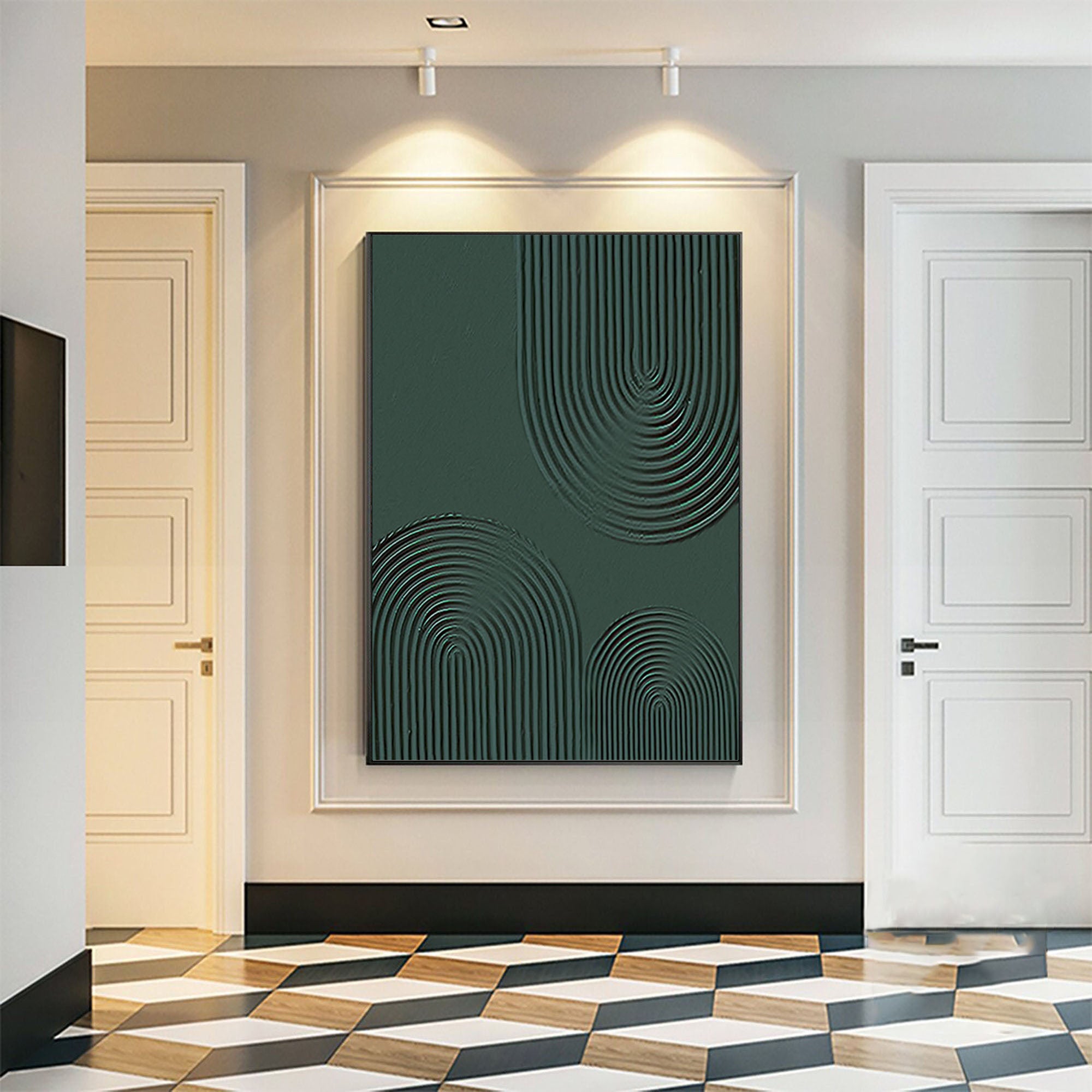 Modern Geometric Abstract Art Elegant Hallway Decoration #GM 014