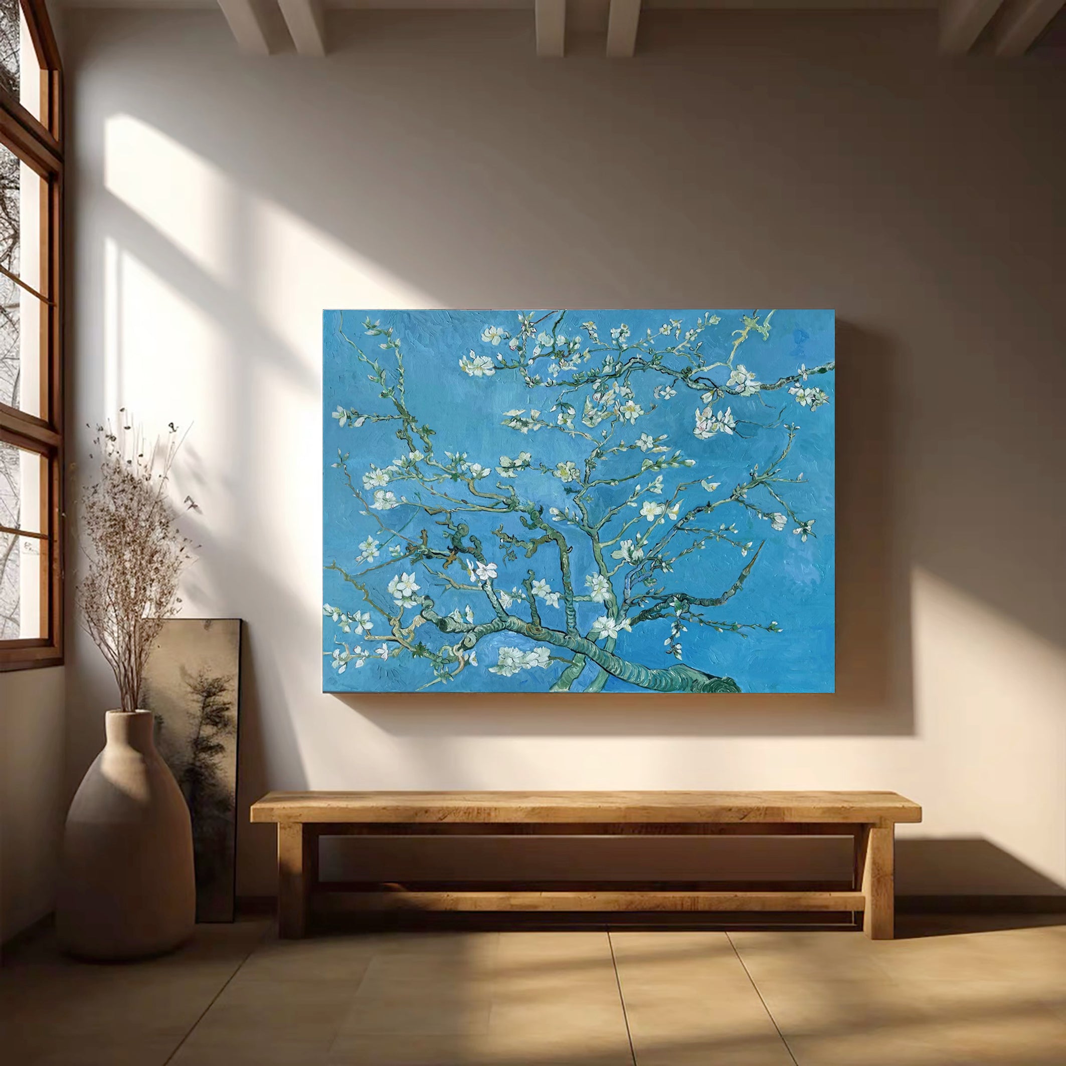 Van Gogh-Style Almonds, Impressionistic Nature Wall Art #BGA 188