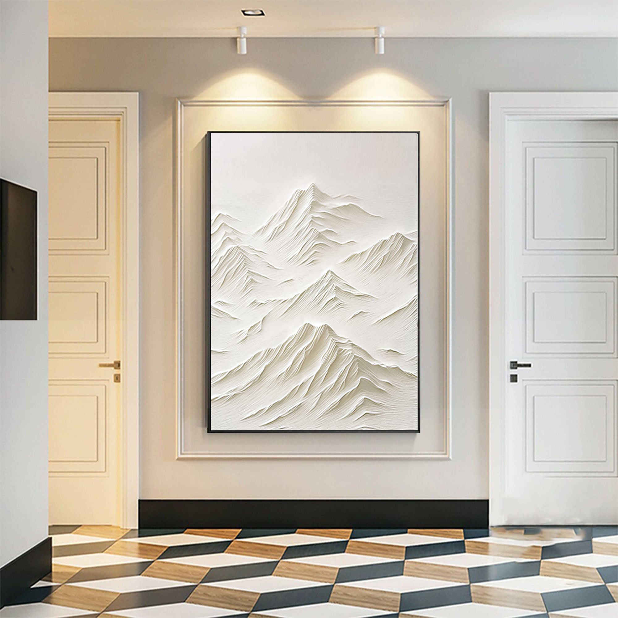 White Minimalist Painting #WM 034