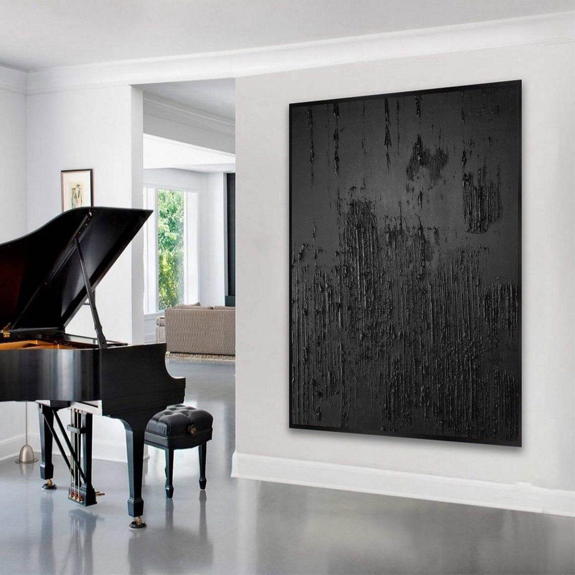 Black Minimalist Painting #BM 032