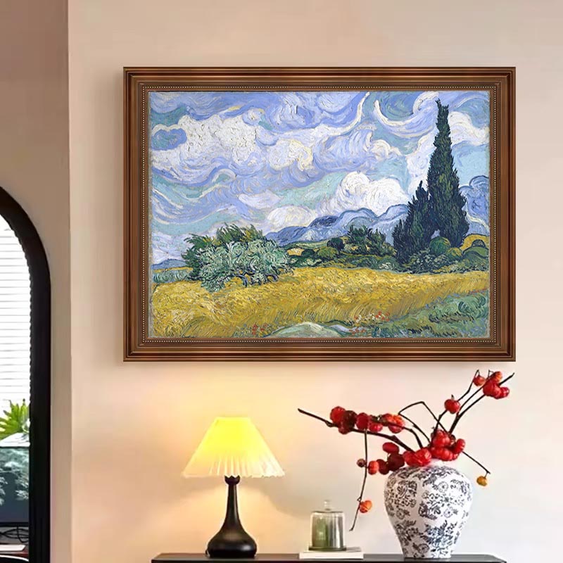 Wheat Field with Cypresses In A Brighter Hue #BGA 103