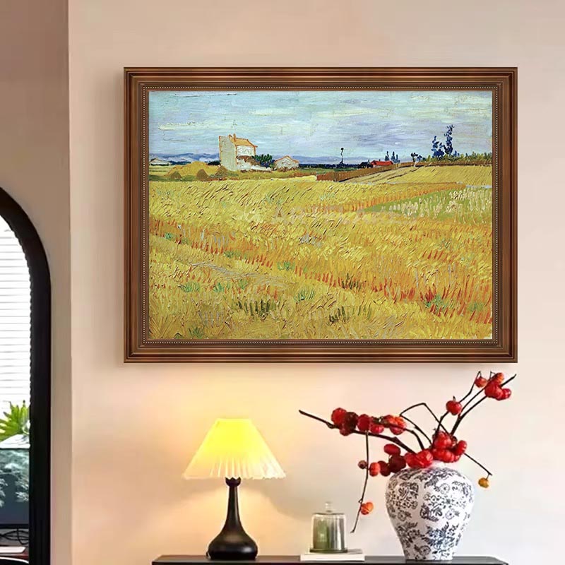 Wheat Fields, Vincent Van Gogh Inspired #BGA 104