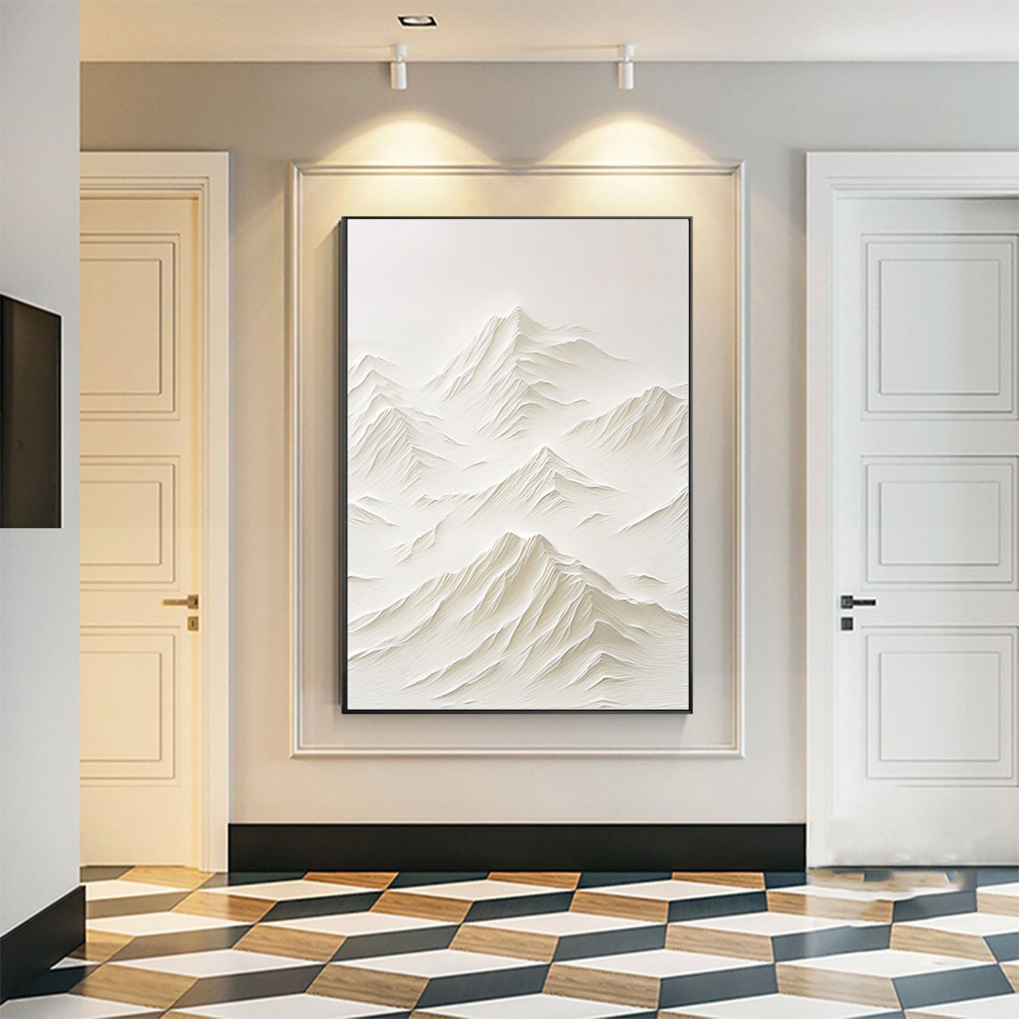 White Minimalist Painting #WM 029