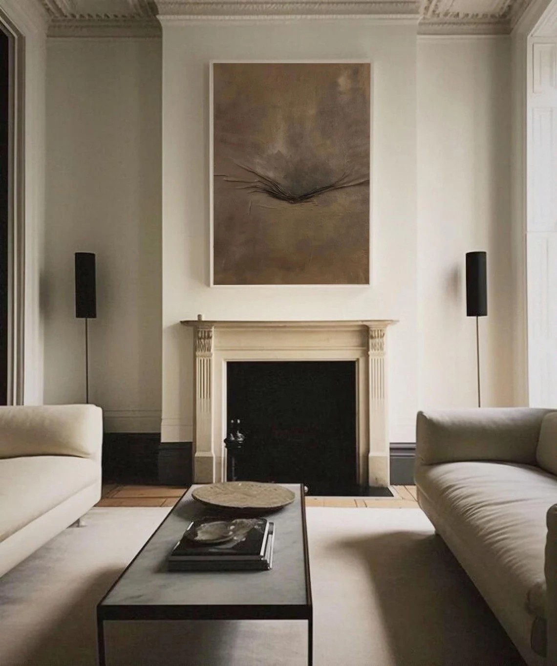 Neutral Toned Abstract, Wabi-Sabi Textured Inspired Wall Art #BGA 154