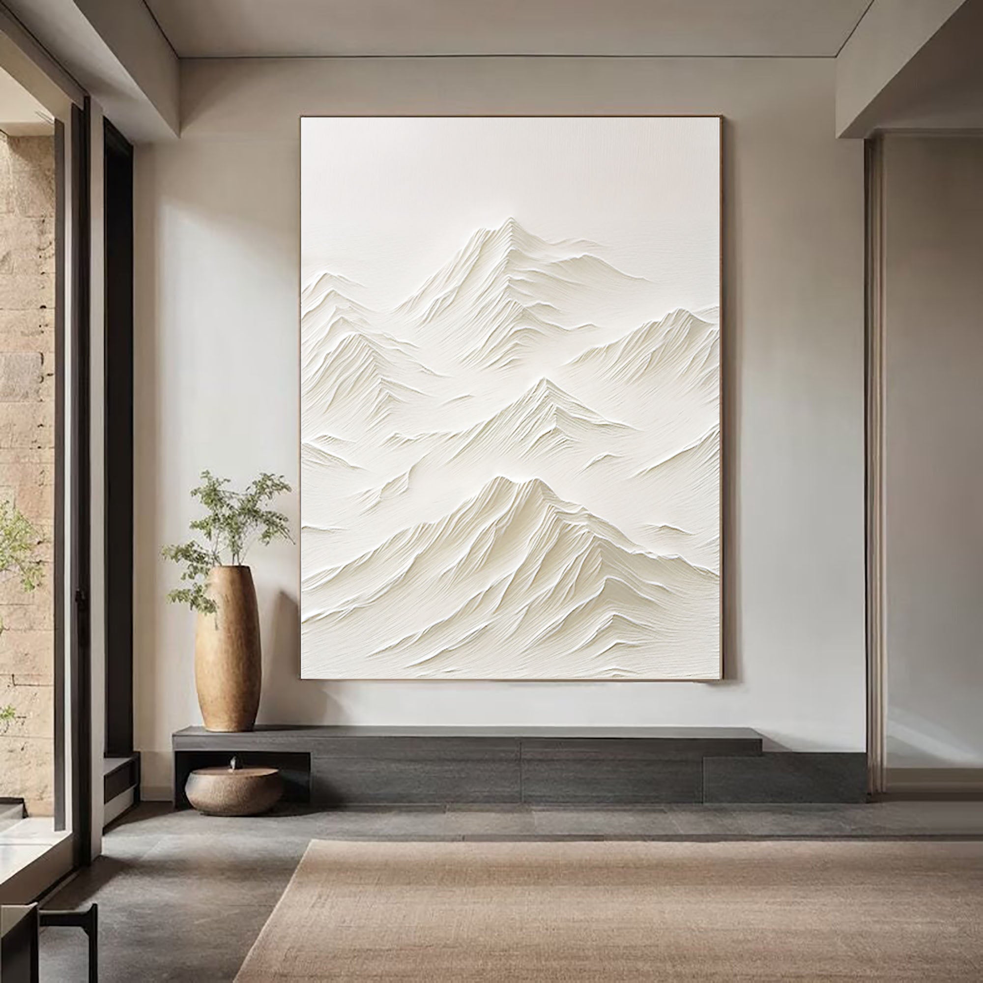 White Minimalist Painting #WM 029