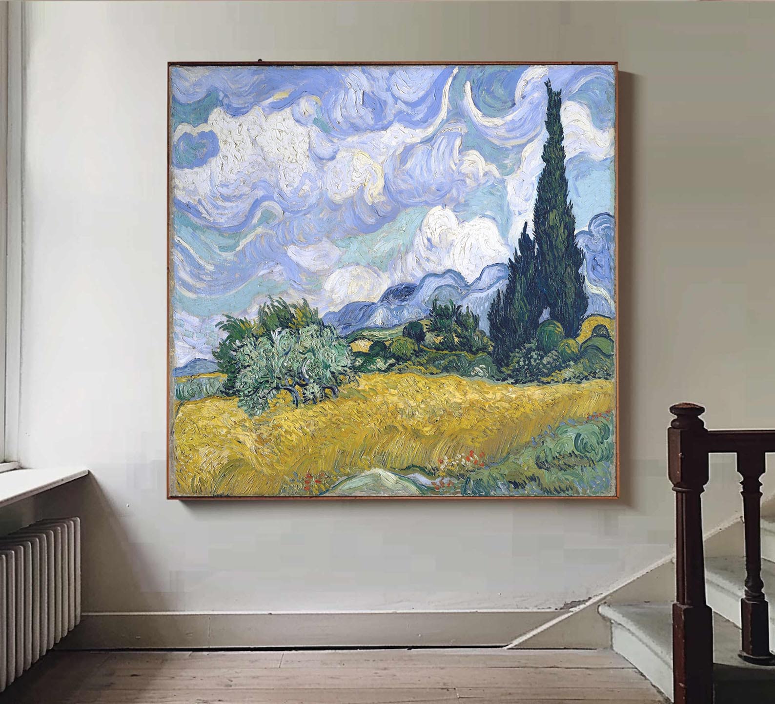 Wheat Field with Cypresses In A Brighter Hue #BGA 103