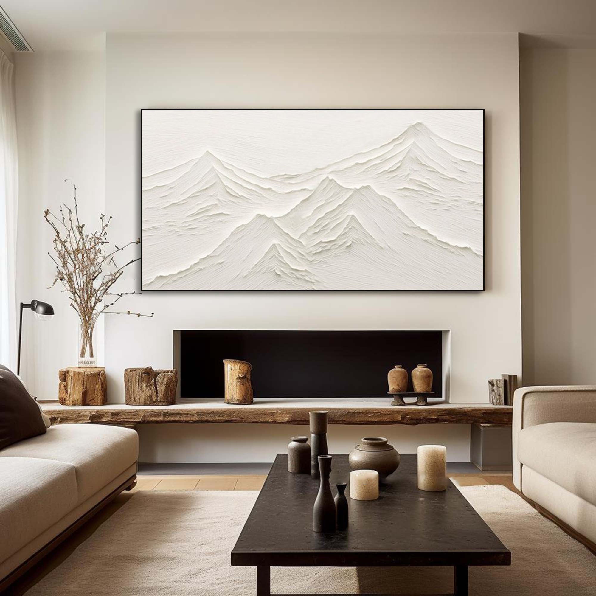 White Minimalist Painting #WM 028