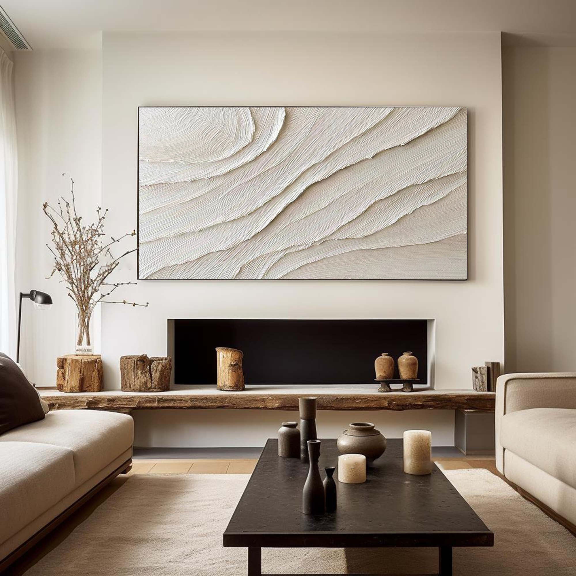 White Minimalist Painting #WM 017