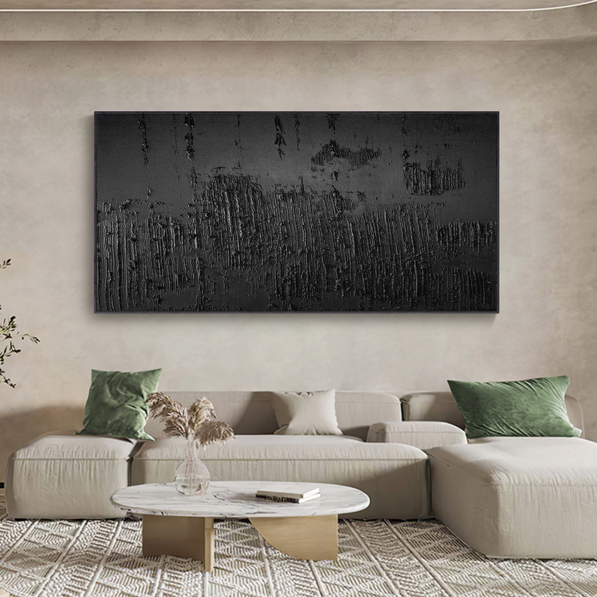 Black Minimalist Painting #BM 044