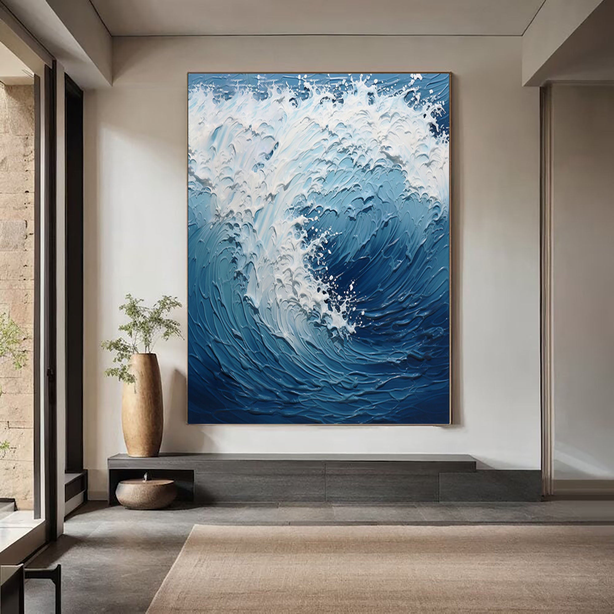 Azure hot Wave - An Original Acrylic Canvas Painting