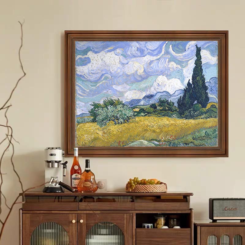 Wheat Field with Cypresses In A Brighter Hue #BGA 103