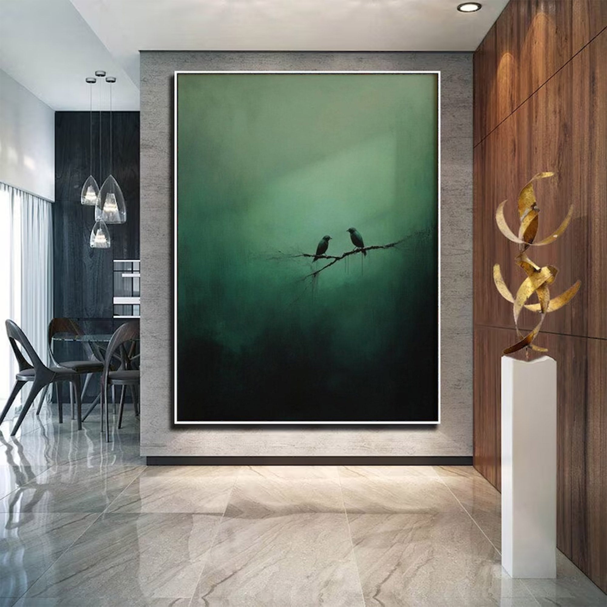 Large Tranquil Swimmers Art Painting | MuroArt #WG 099
