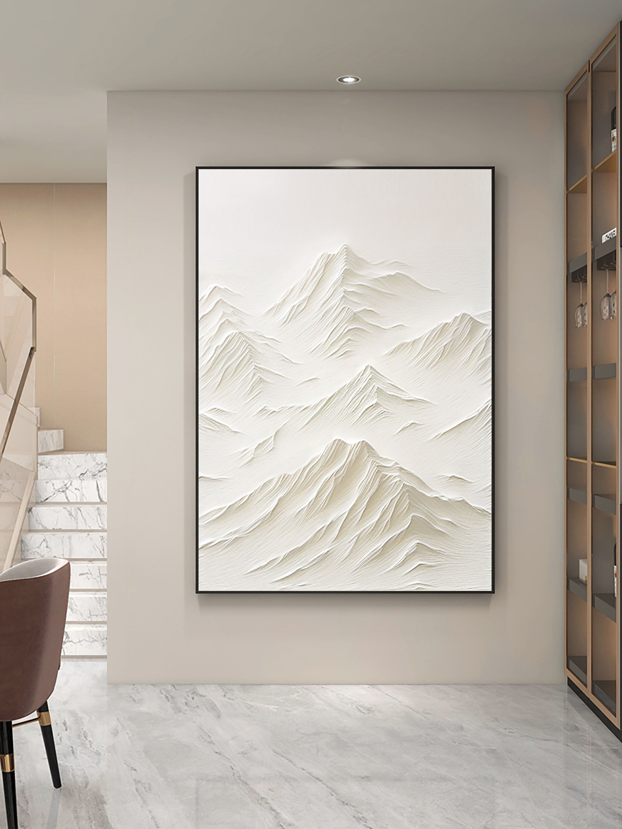 White Minimalist Painting #WM 029