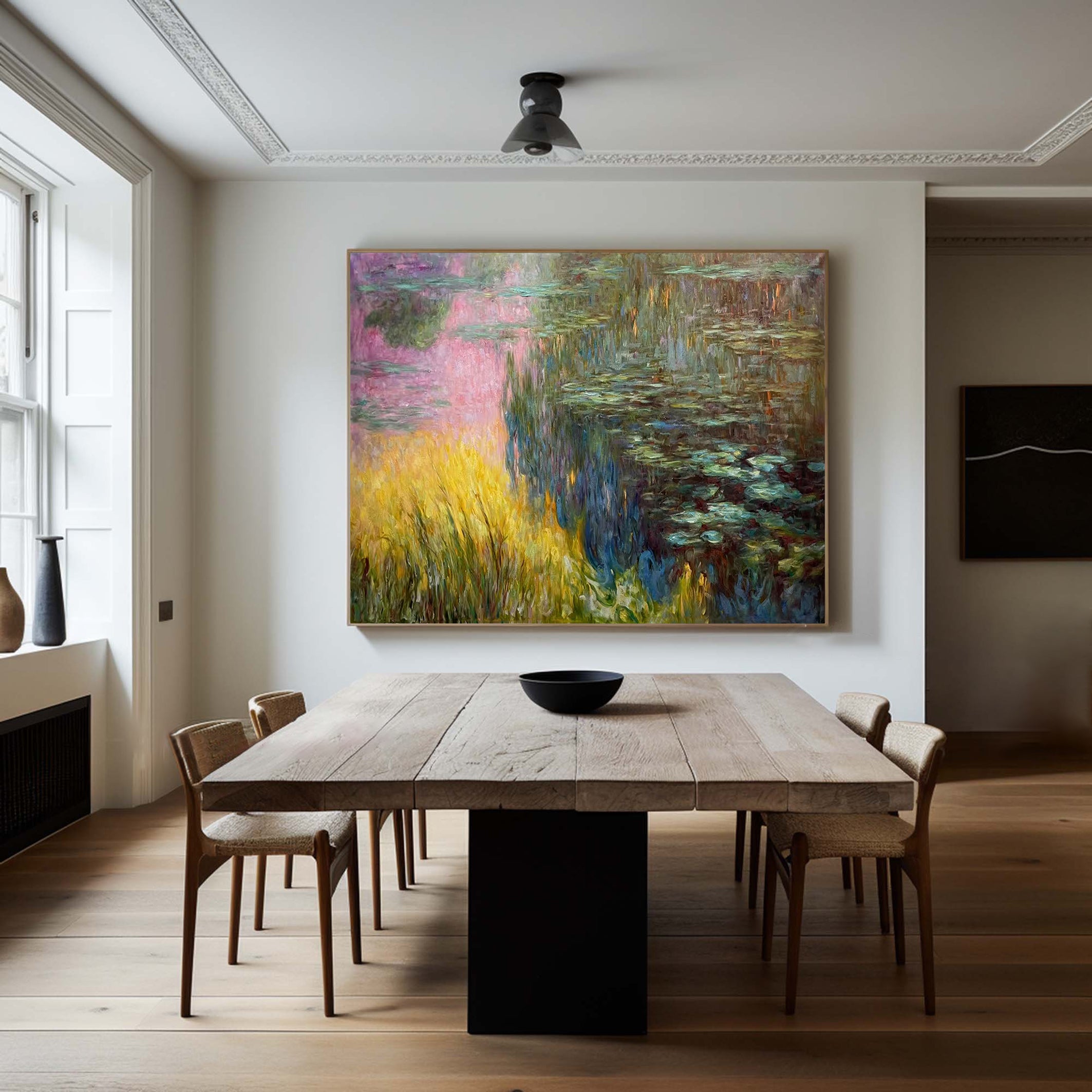 Monet-Esque Lilies, Impressionistic Water Garden #BGA 183
