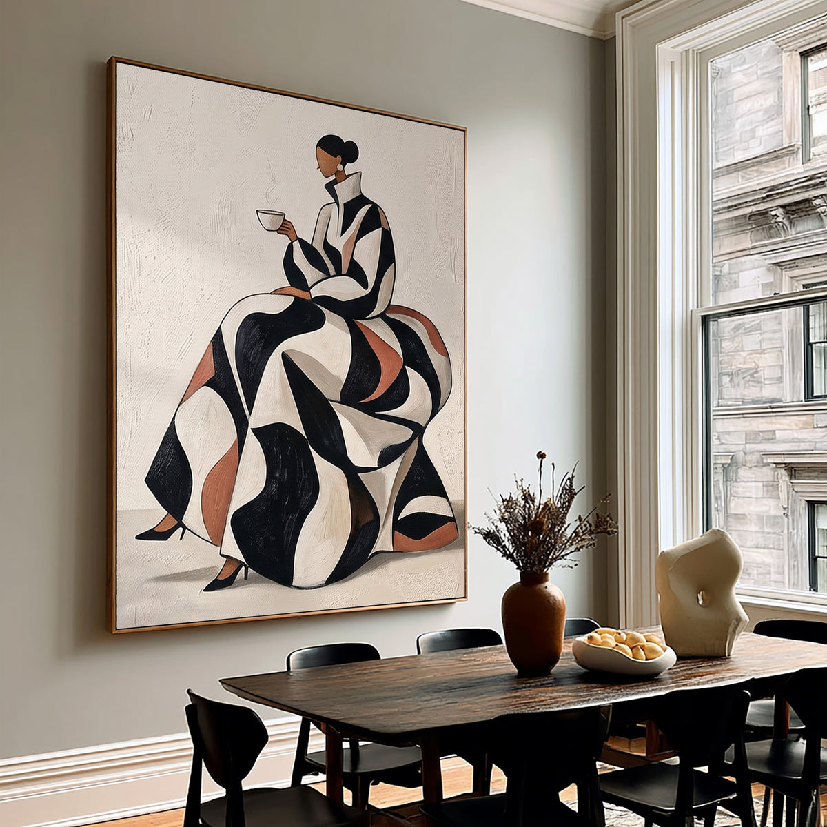 Fashion Inspired Woman Art Modern Portrait Wall Decor