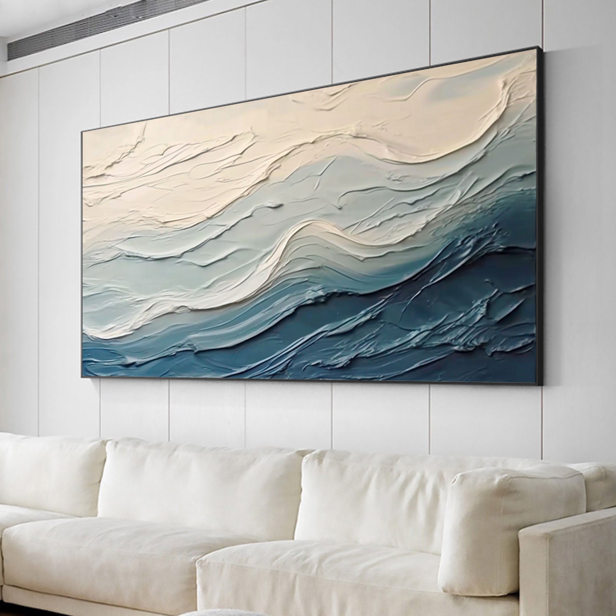 Blue & Green Minimalist Painting #BGM 046