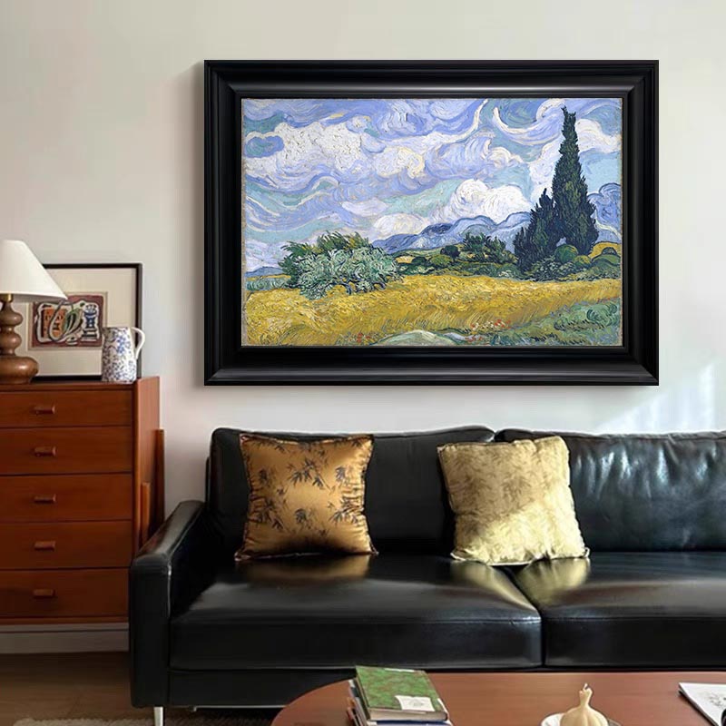 Wheat Field with Cypresses In A Brighter Hue #BGA 103